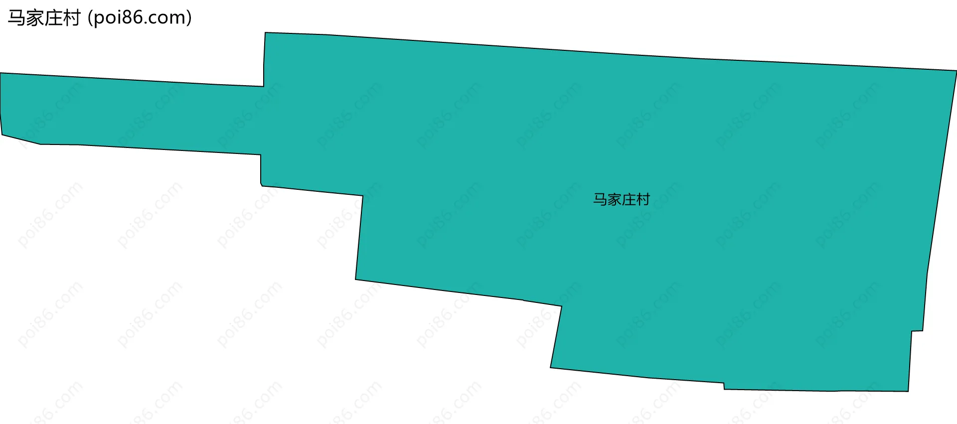 马家庄村边界地图