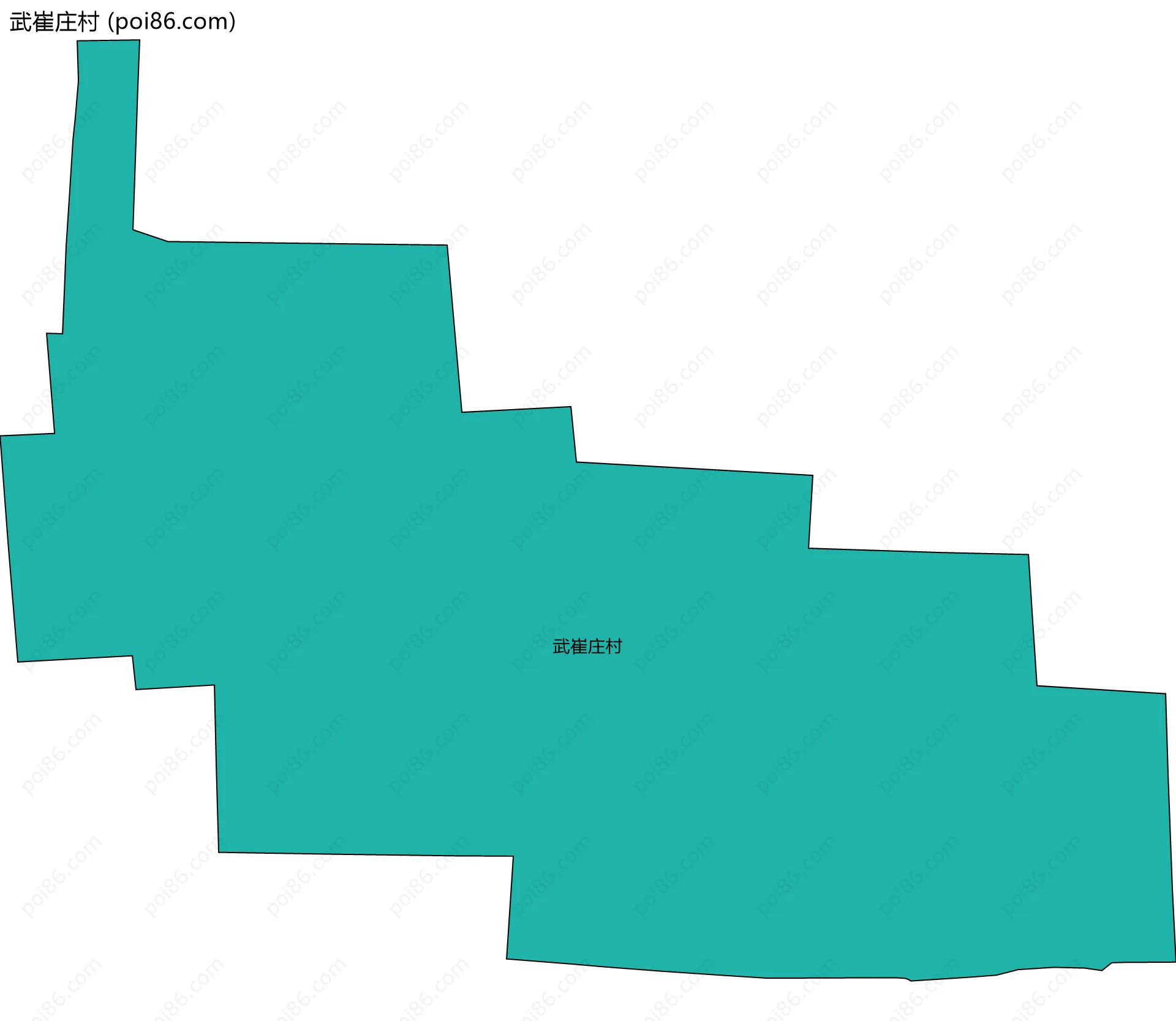 武崔庄村边界地图