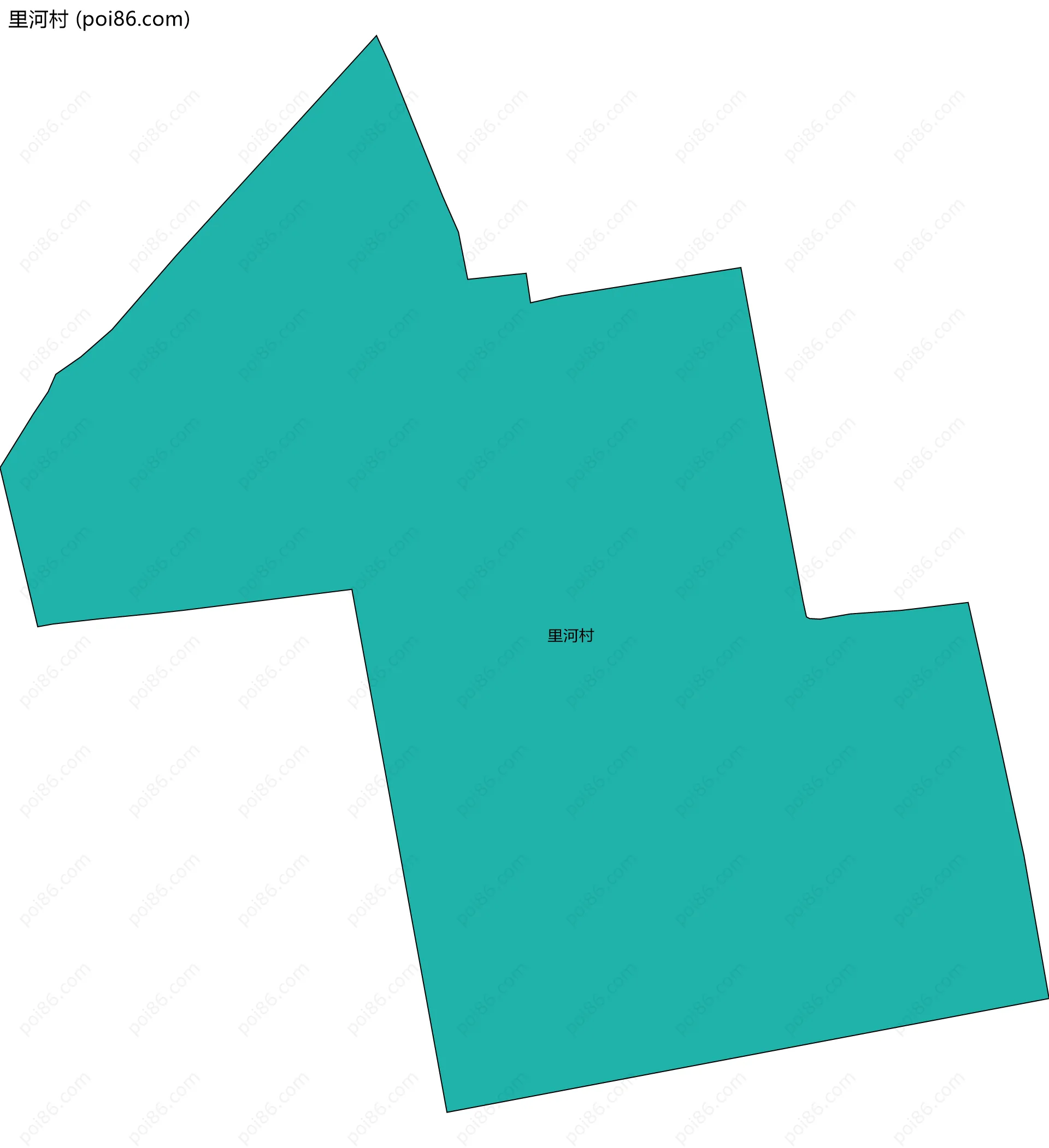 里河村边界地图