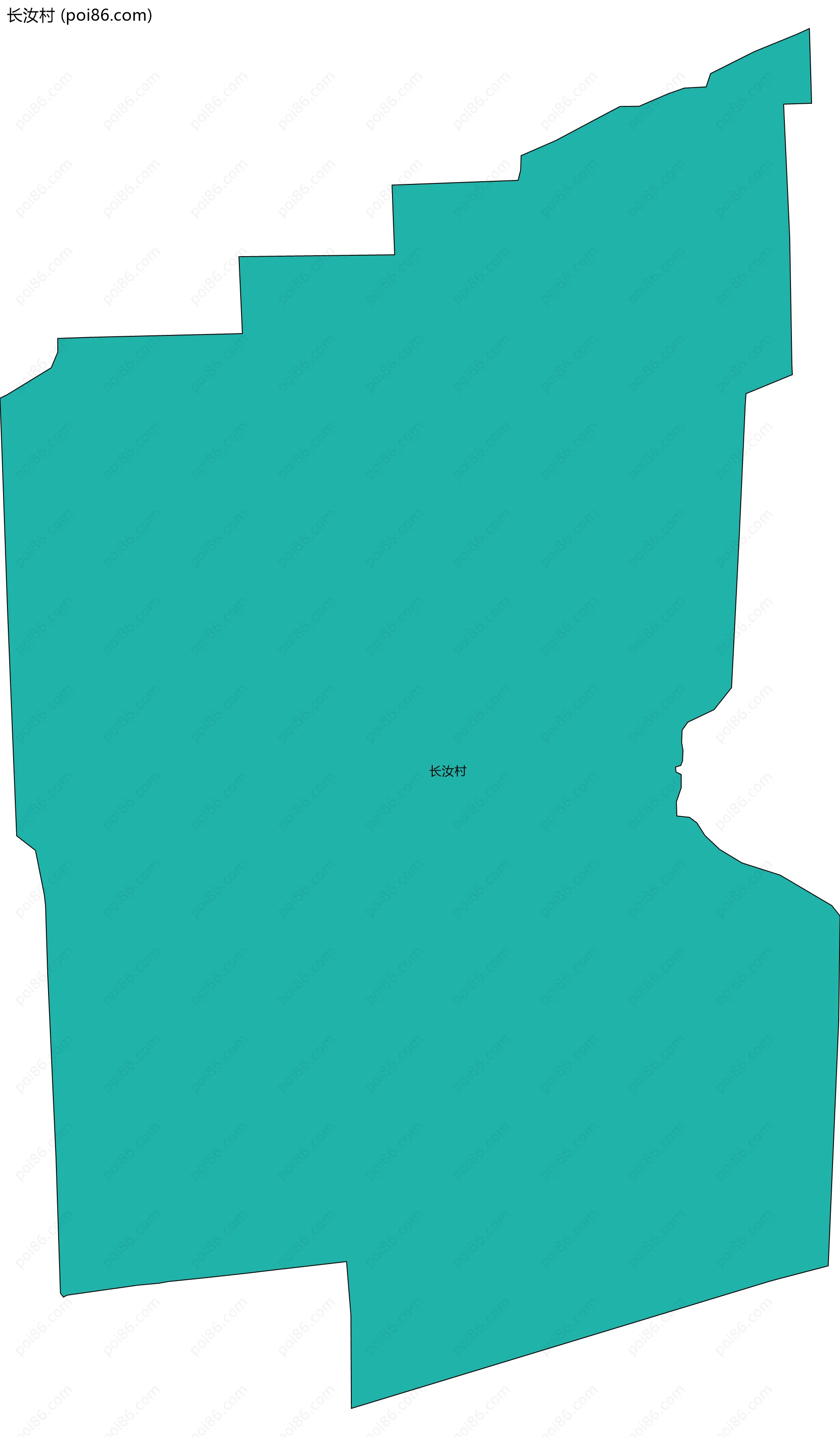 长汝村边界地图