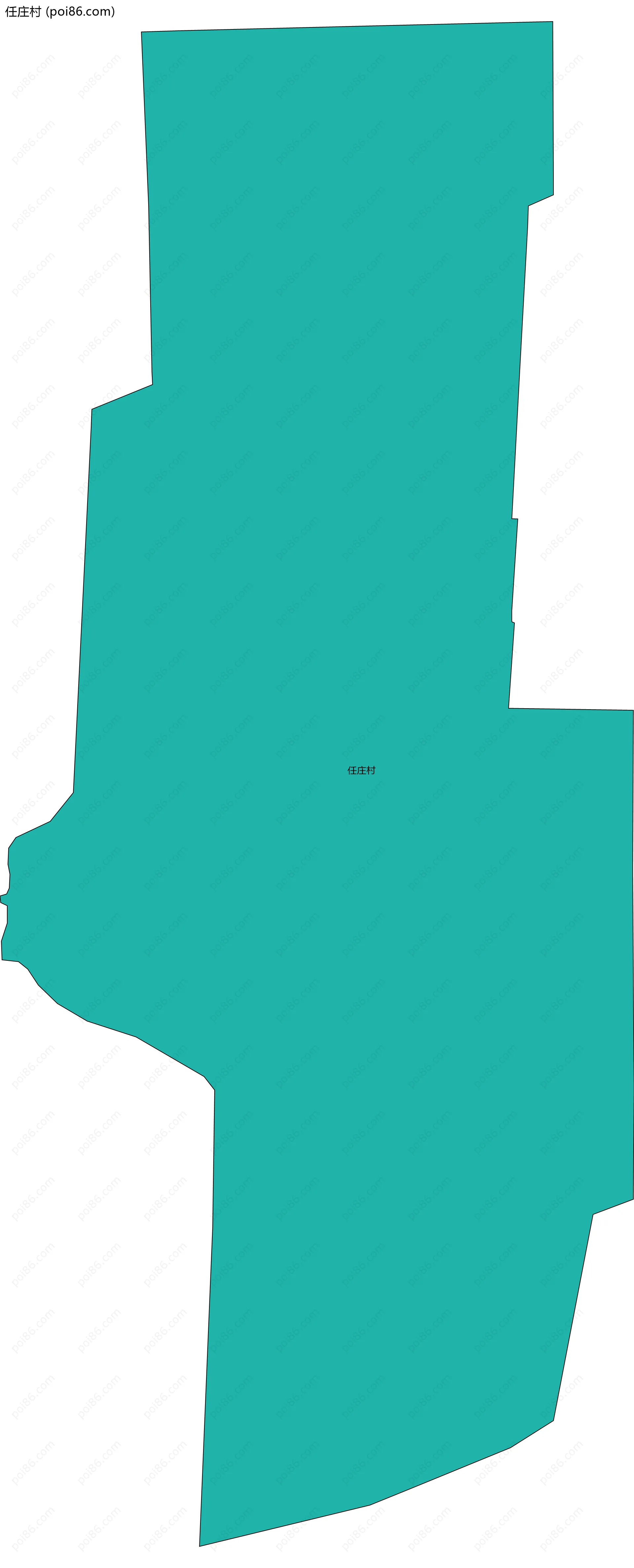 任庄村边界地图