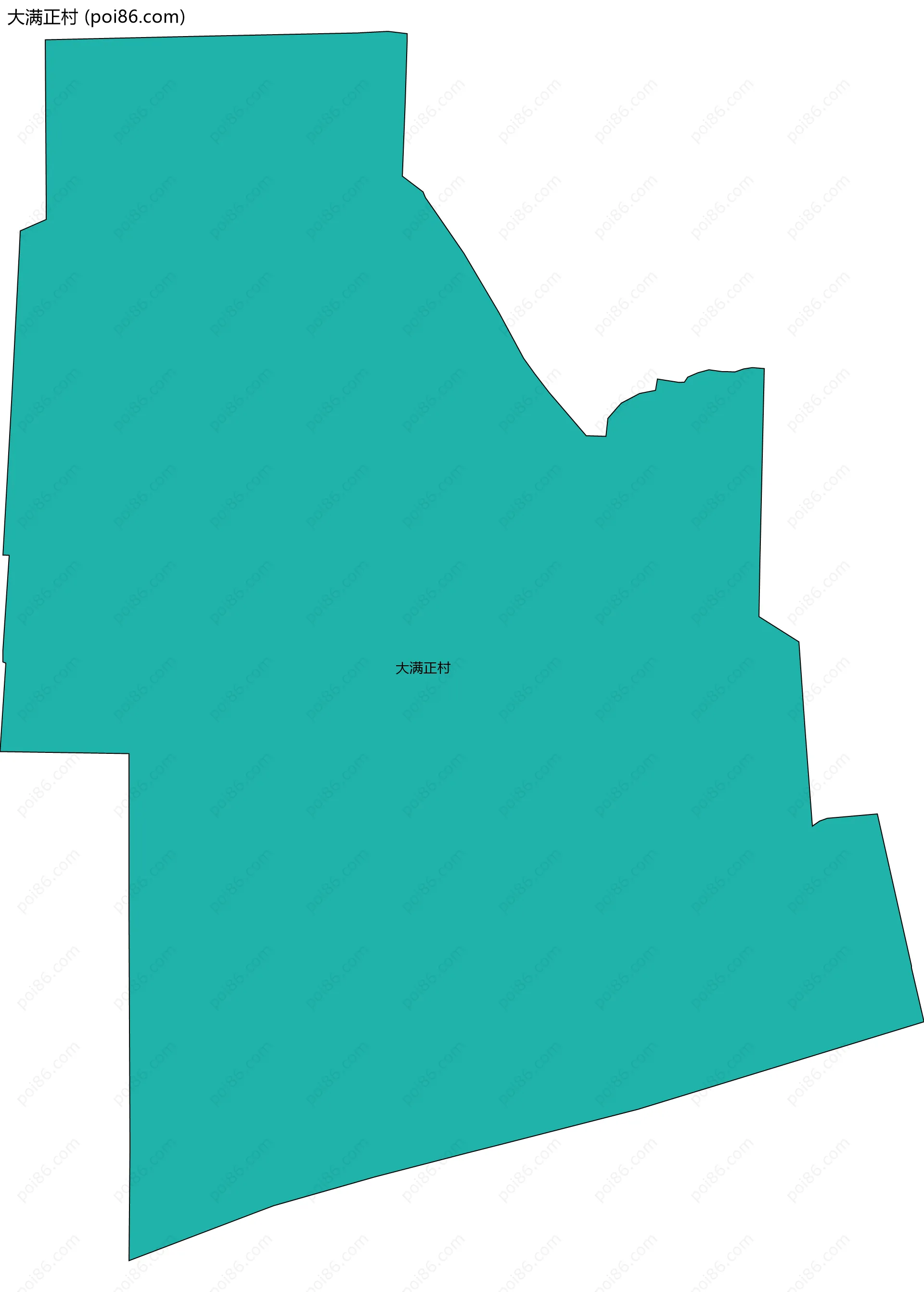 大满正村边界地图