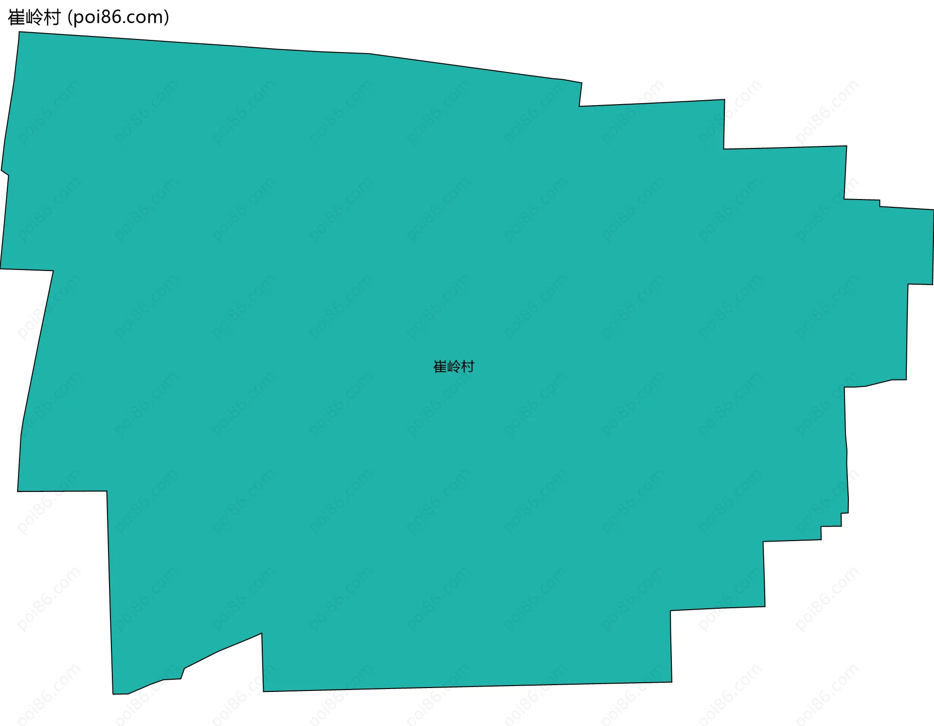 崔岭村边界地图