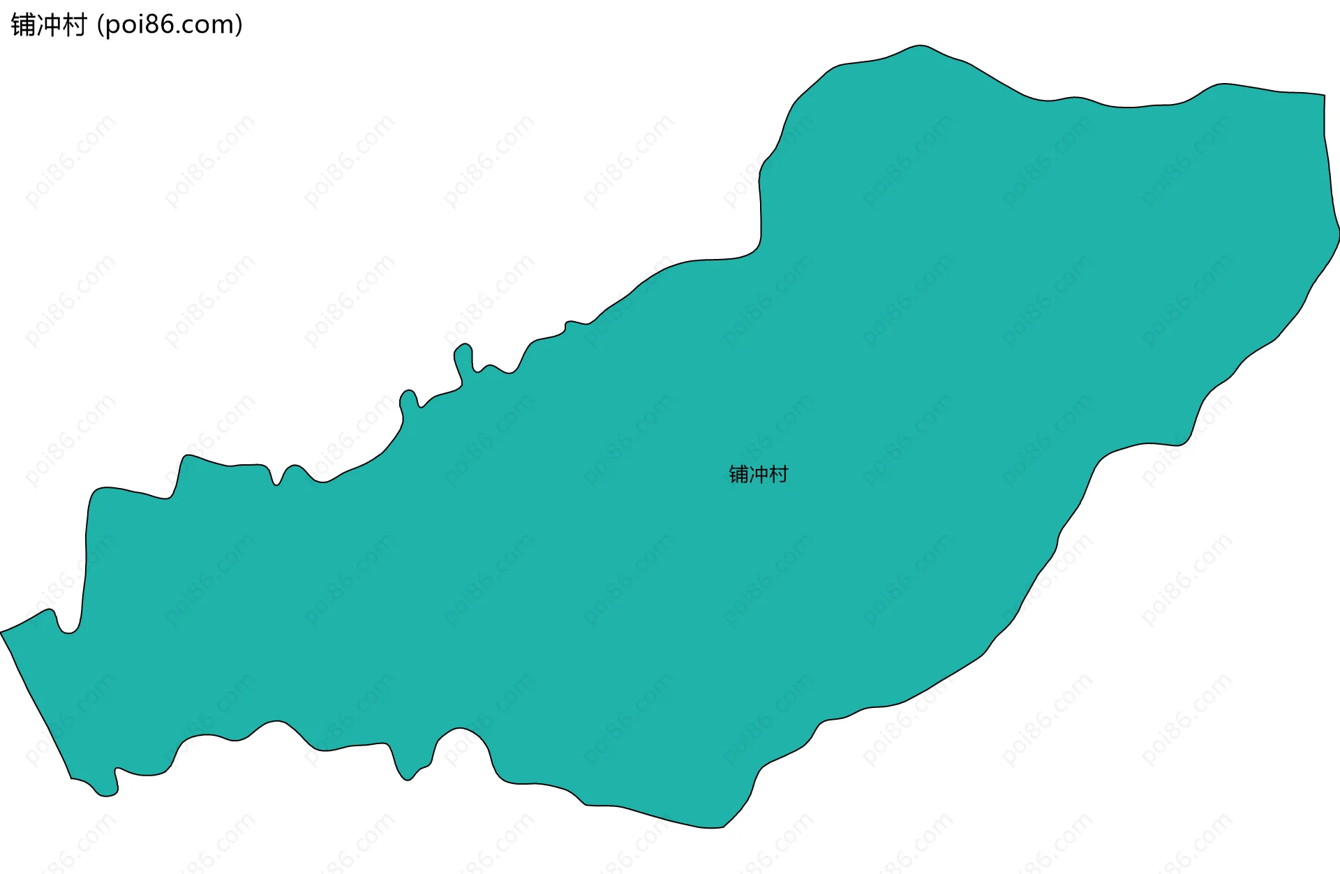 铺冲村边界地图