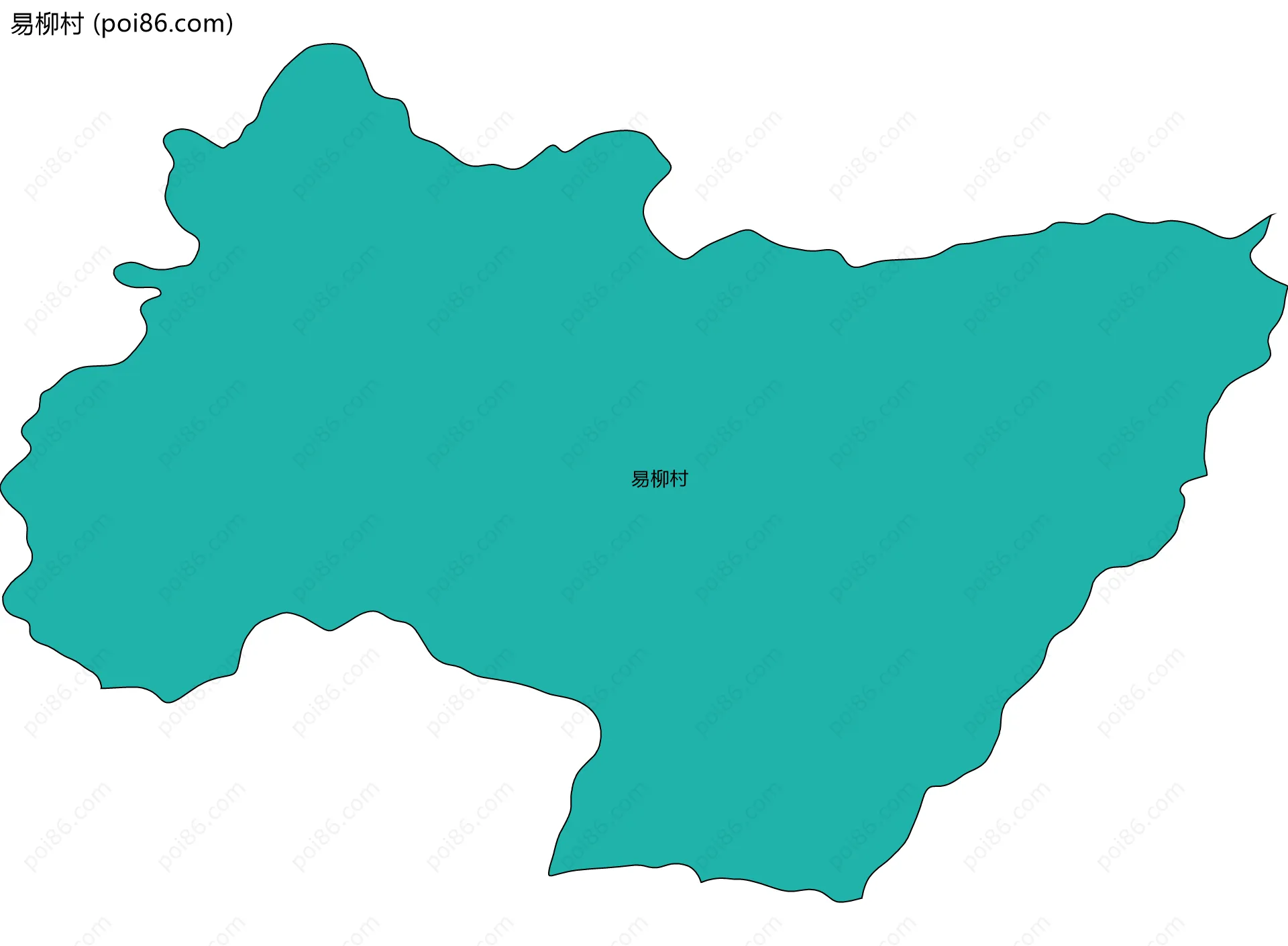 易柳村边界地图