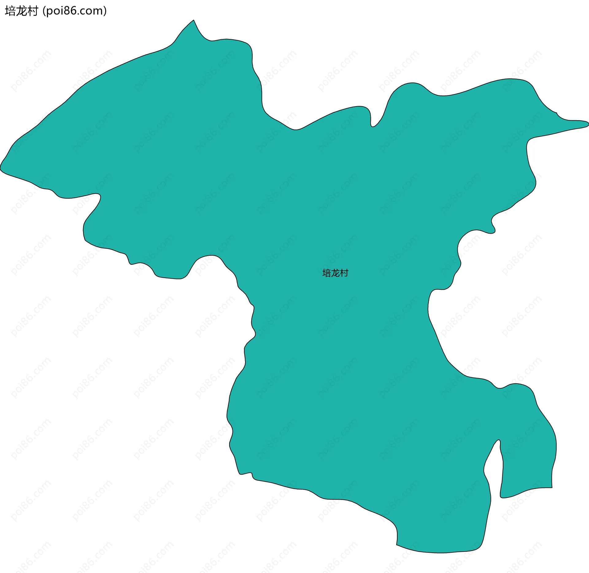 培龙村边界地图