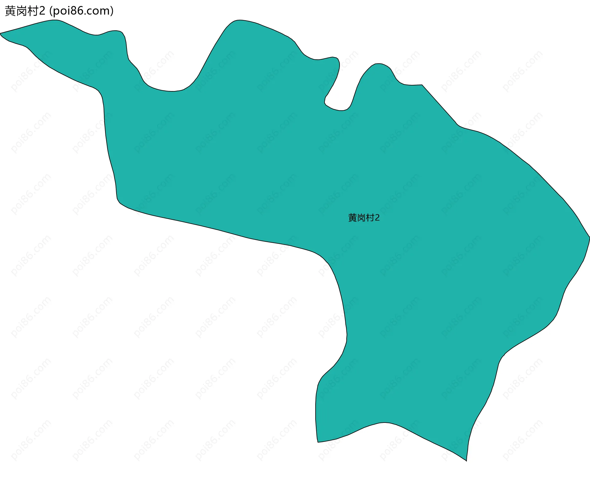 黄岗村2边界地图