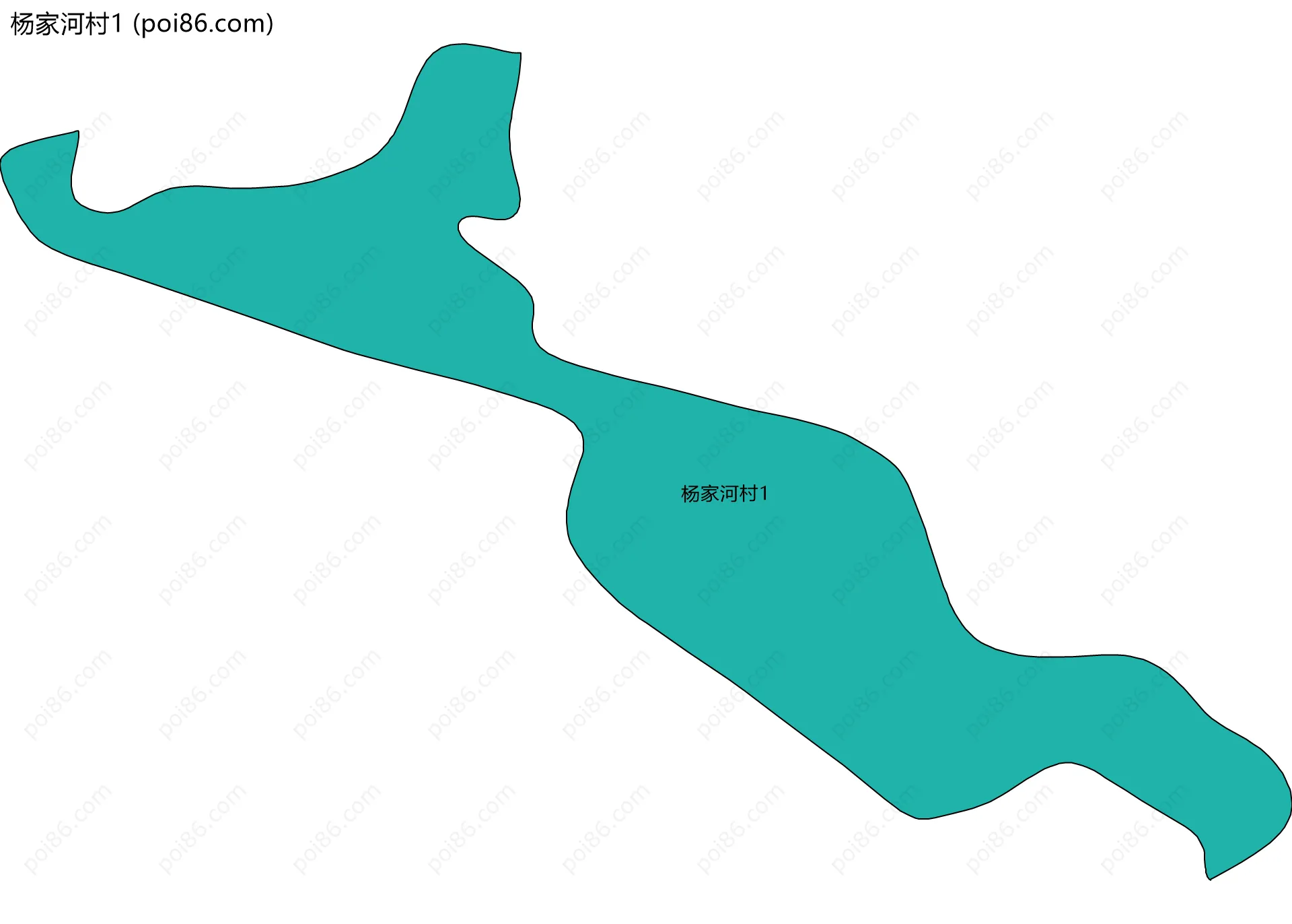 杨家河村1边界地图