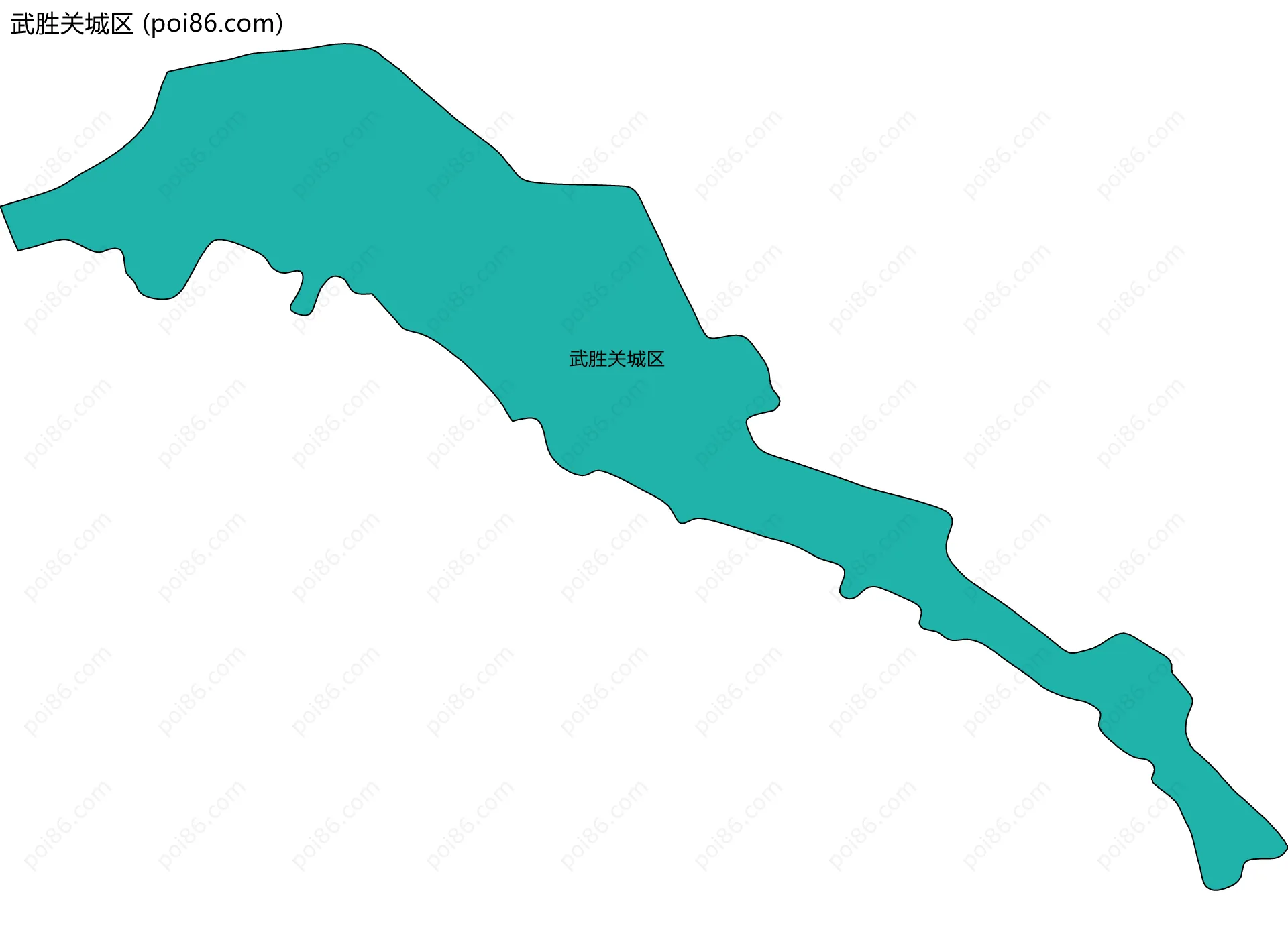 武胜关城区边界地图