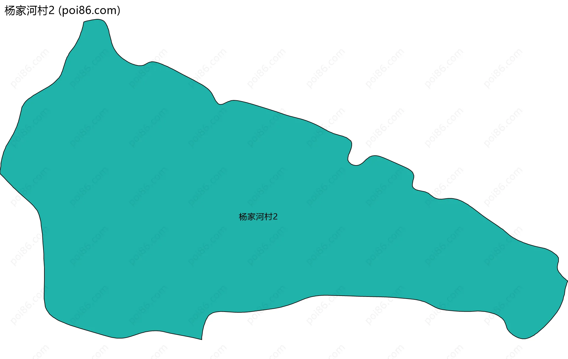 杨家河村2边界地图