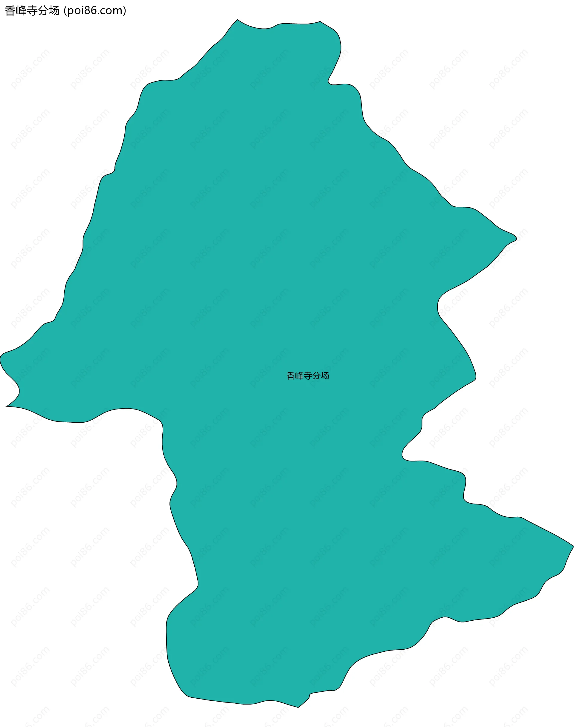 香峰寺分场边界地图