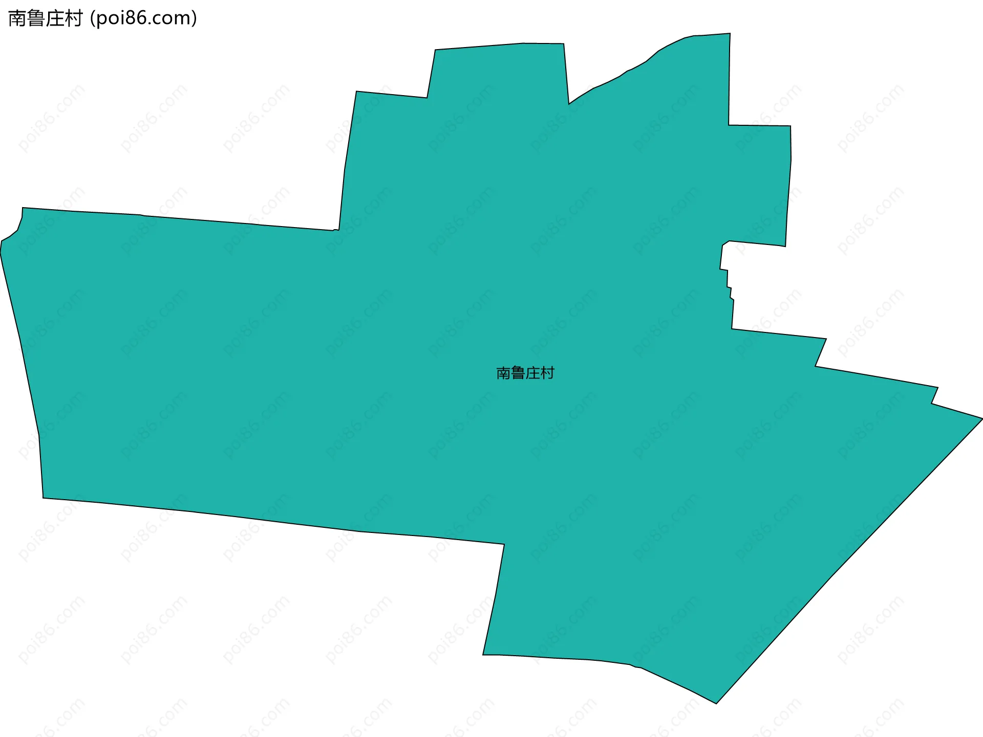 南鲁庄村边界地图