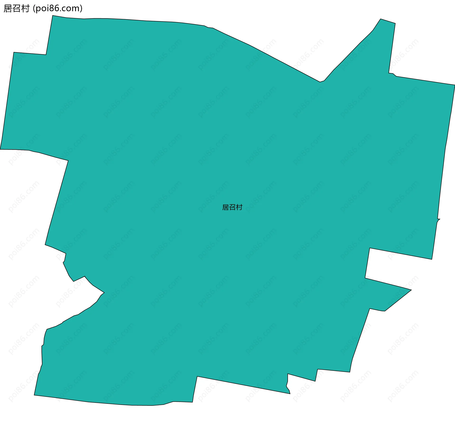 居召村边界地图