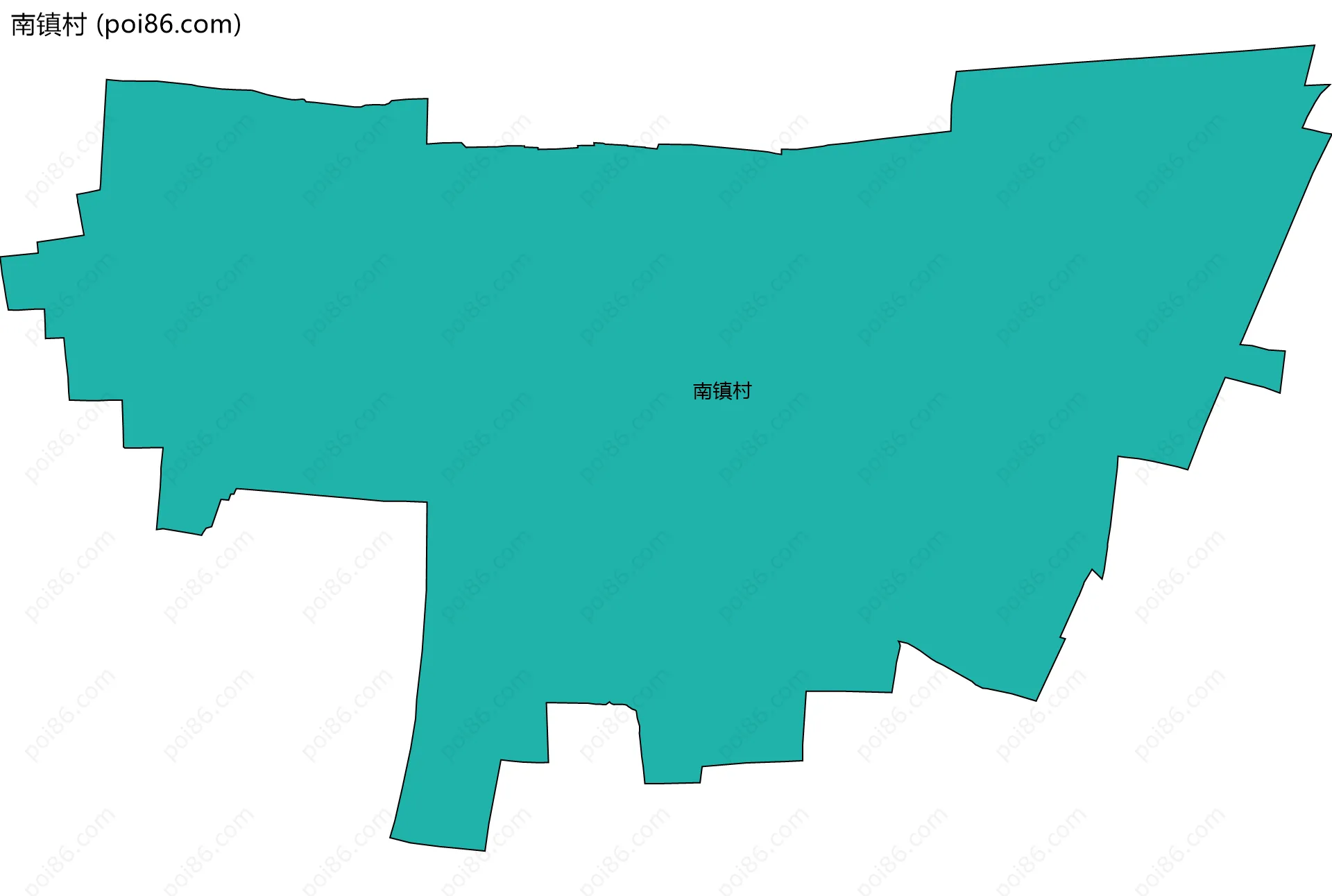 南镇村边界地图