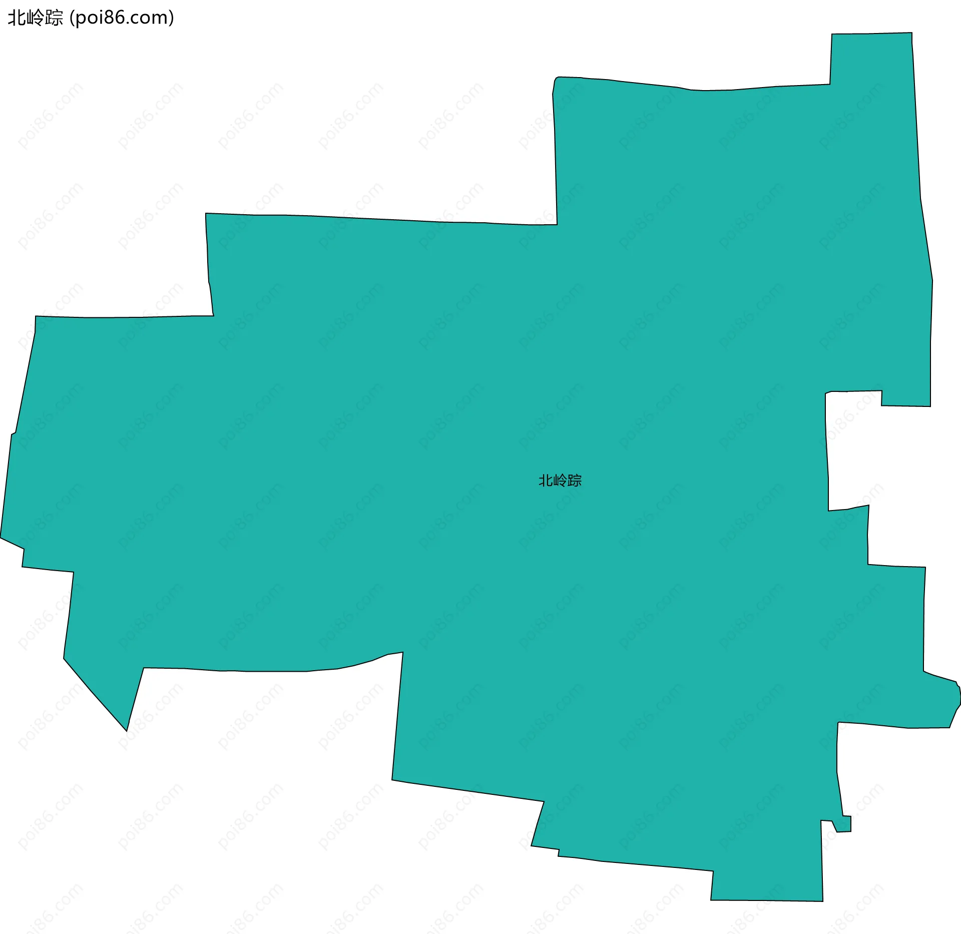 北岭踪边界地图