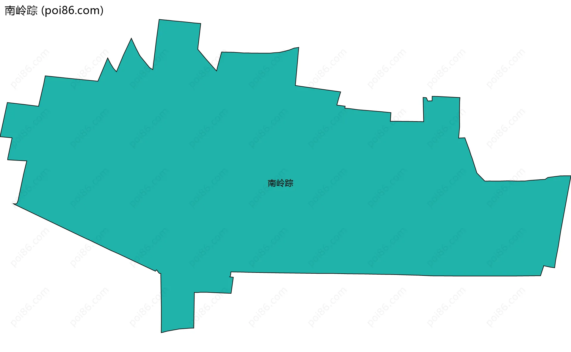 南岭踪边界地图