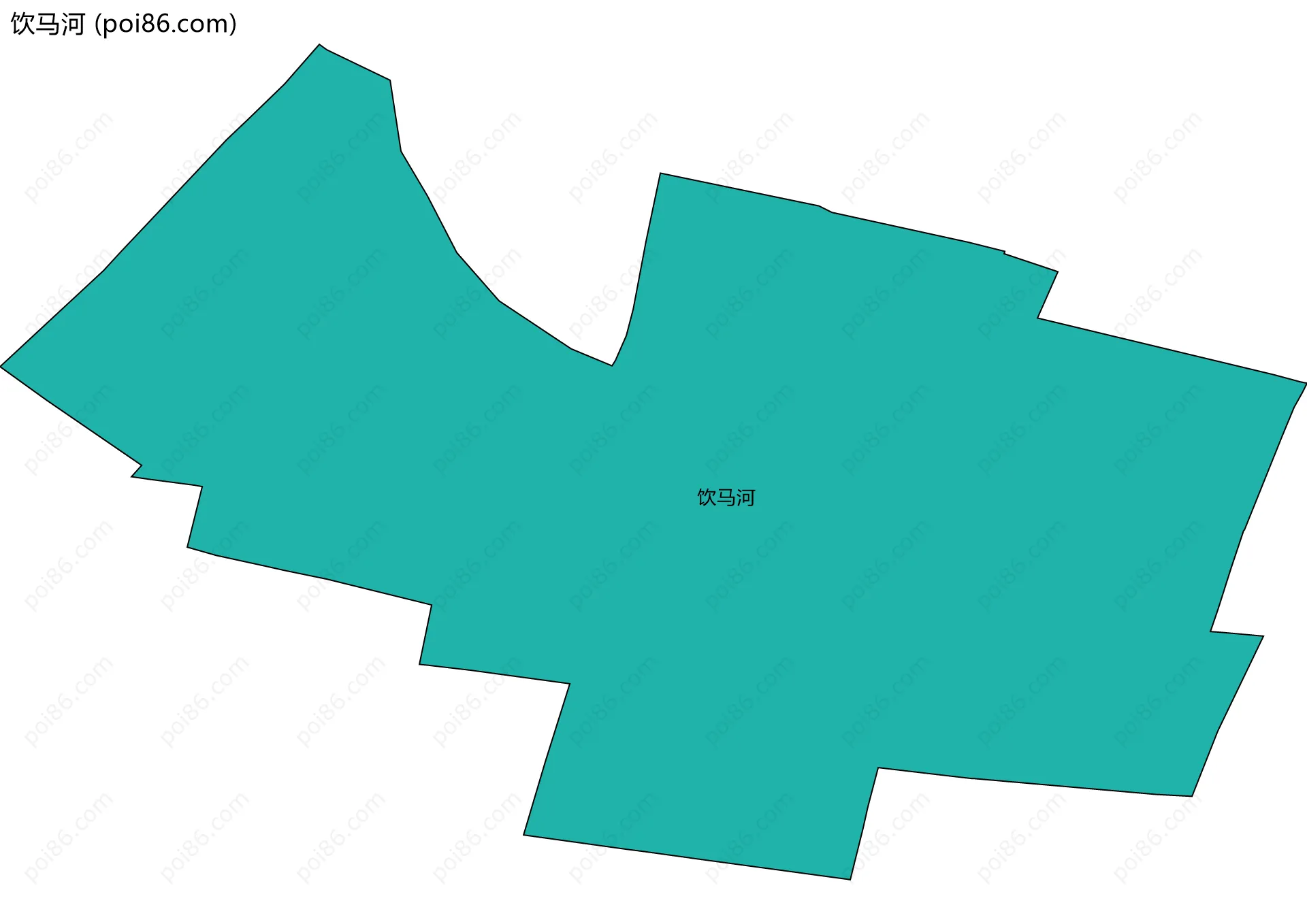 饮马河边界地图