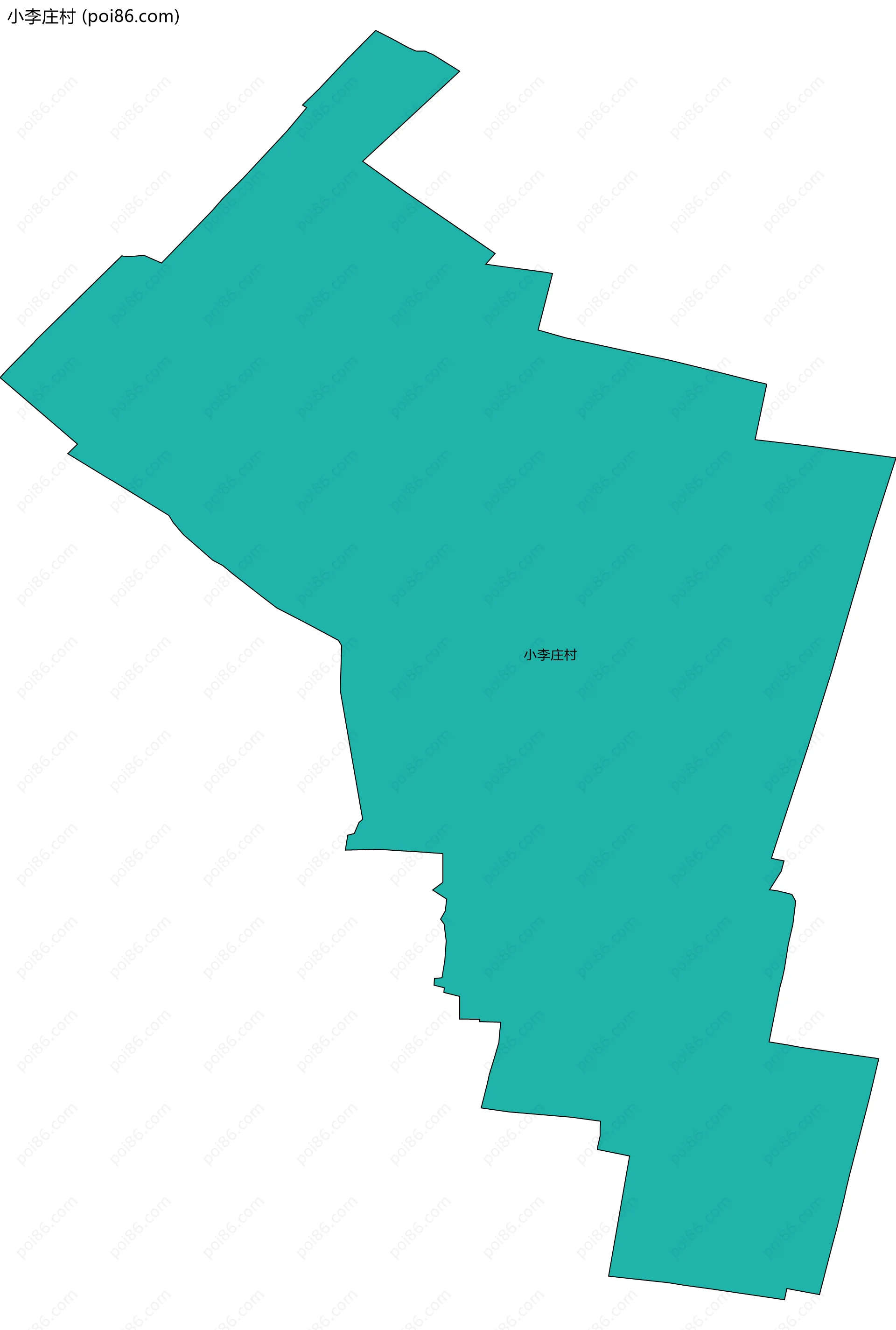 小李庄村边界地图