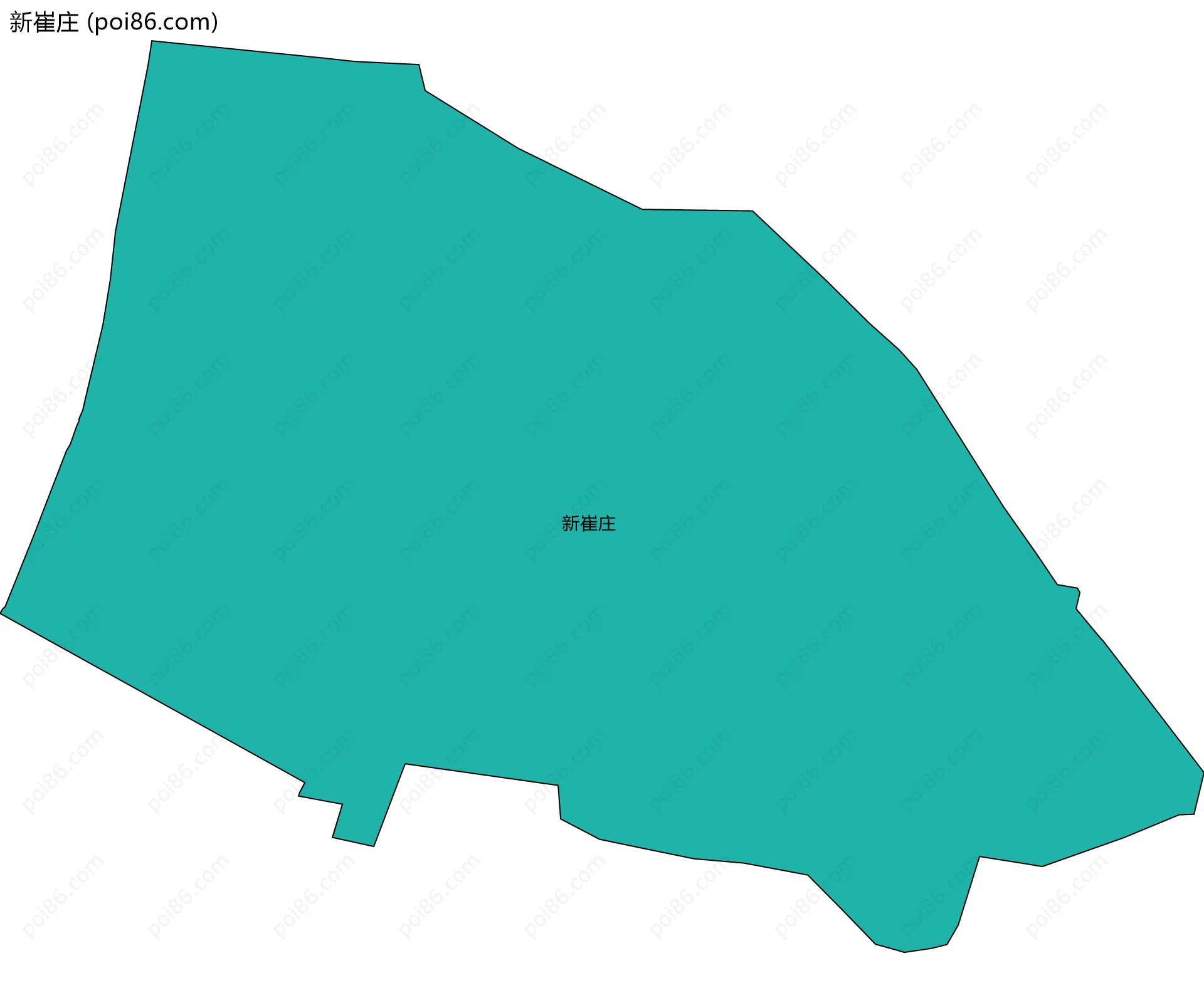 新崔庄边界地图