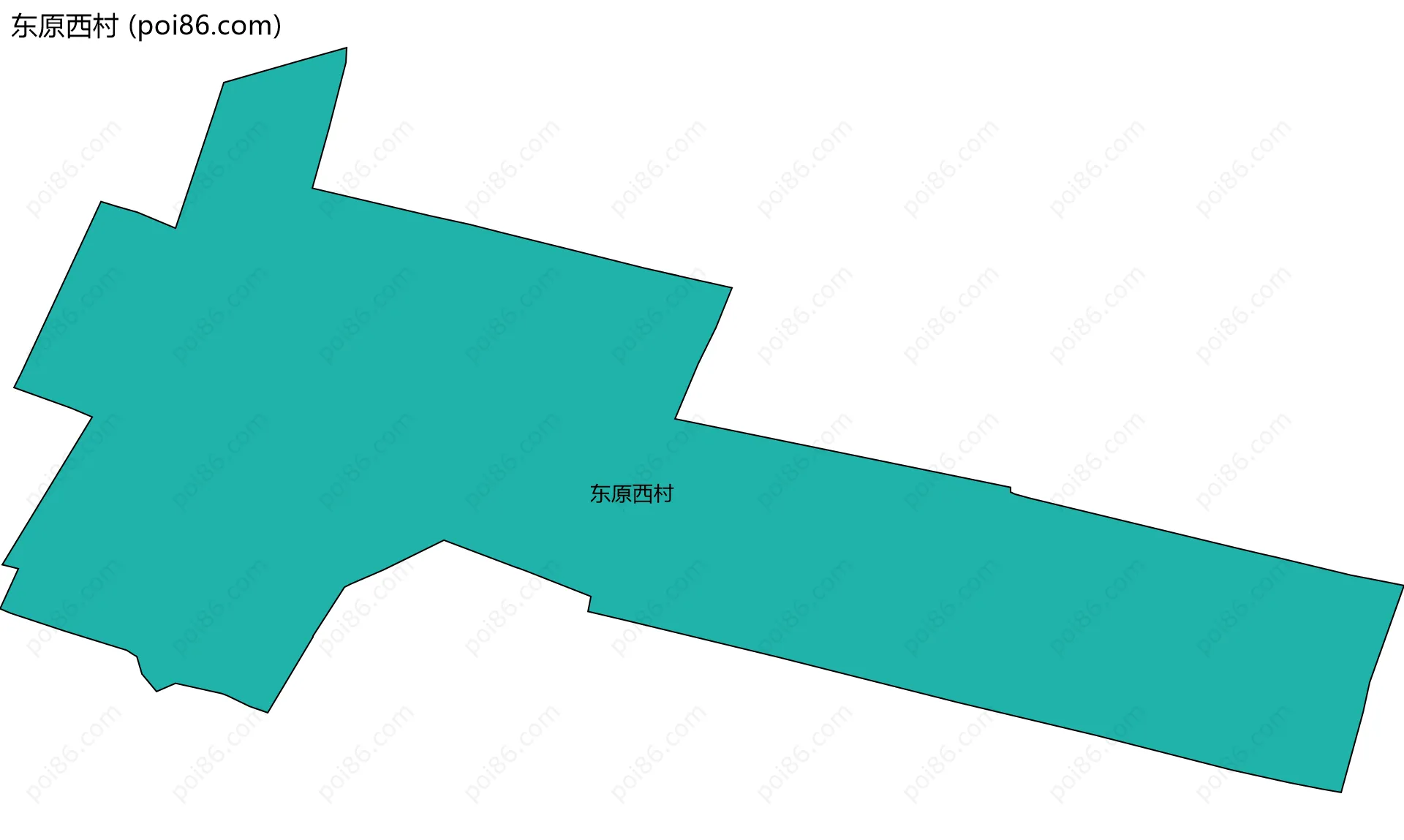 东原西村边界地图