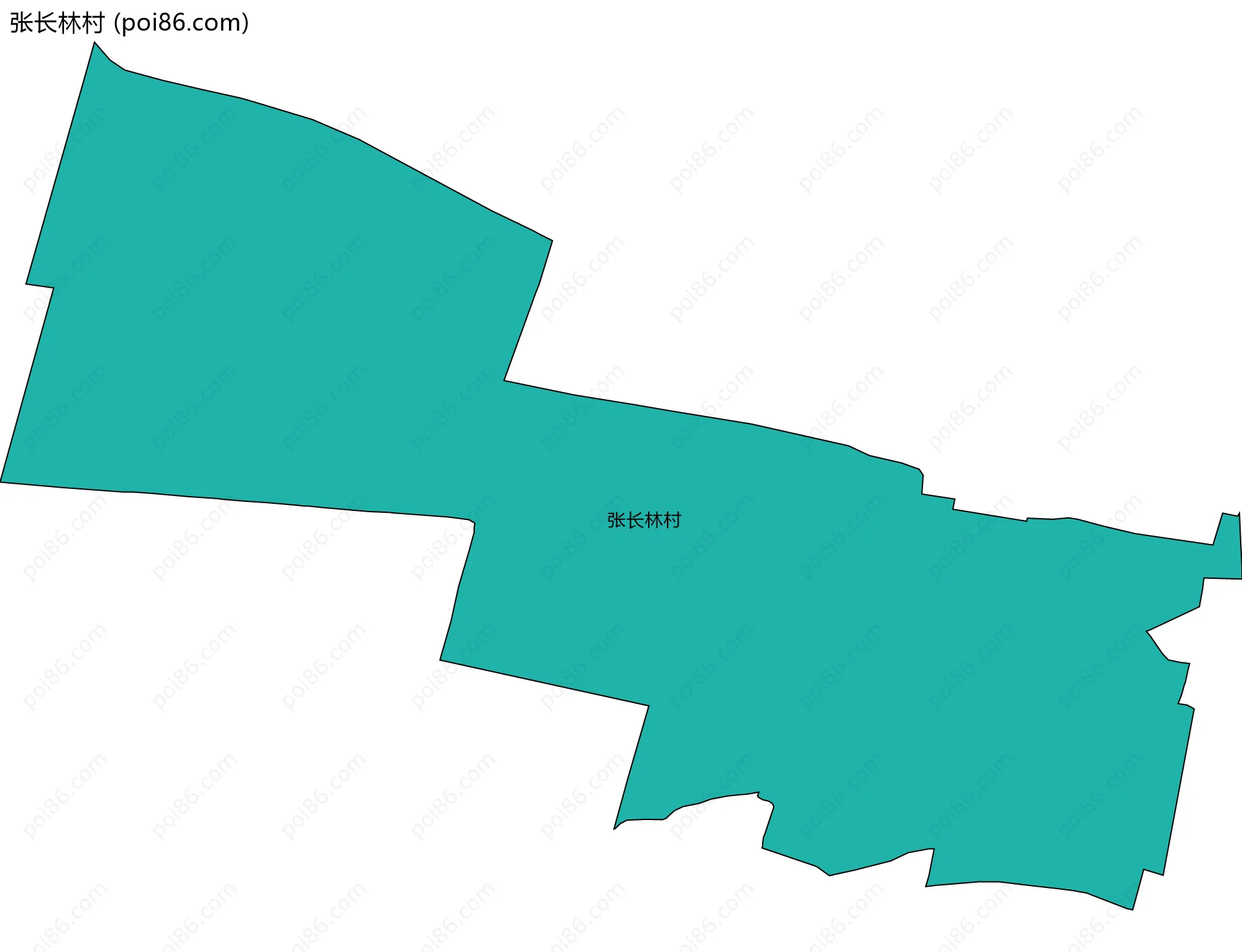 张长林村边界地图