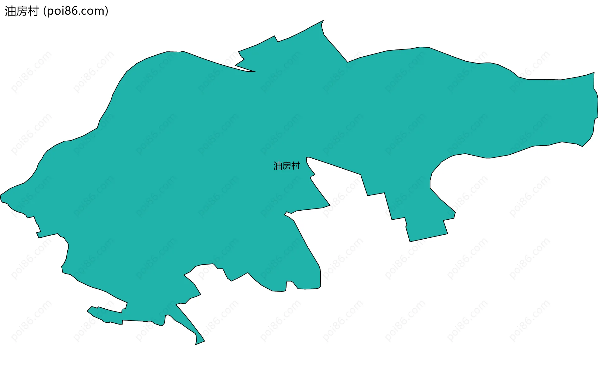 油房村边界地图