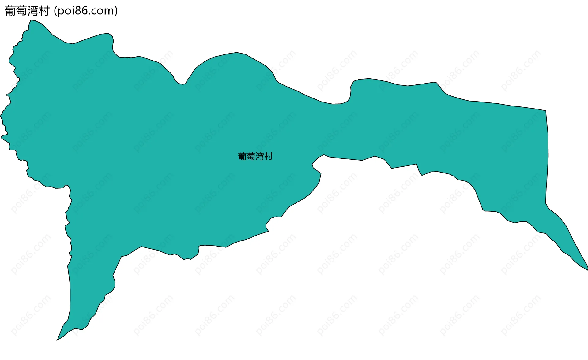 葡萄湾村边界地图