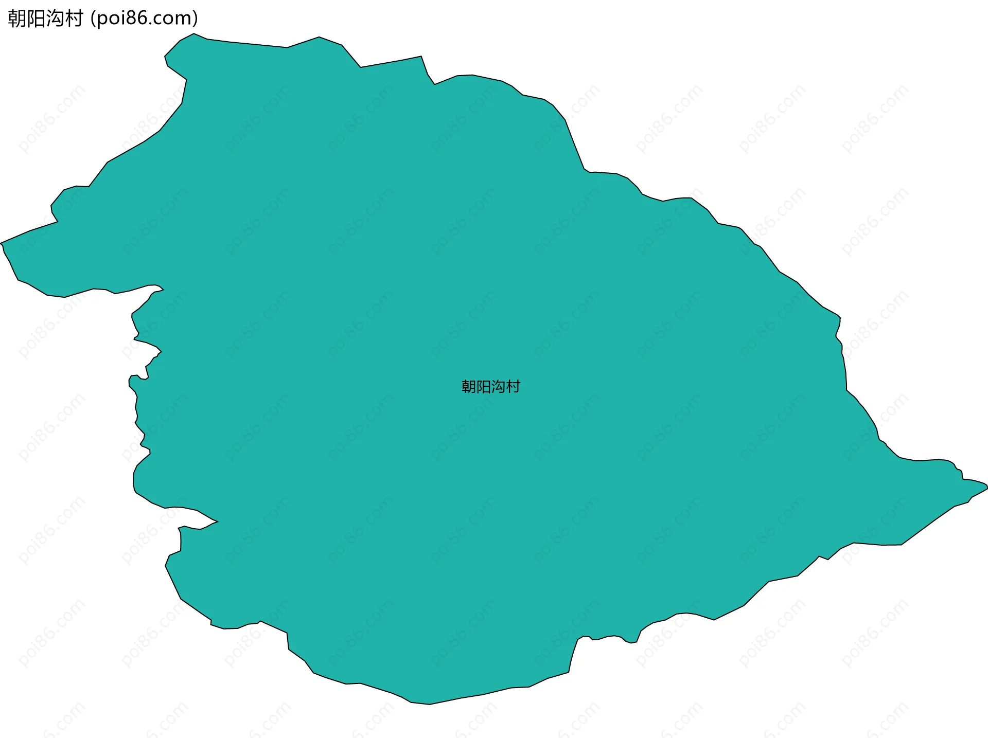 朝阳沟村边界地图