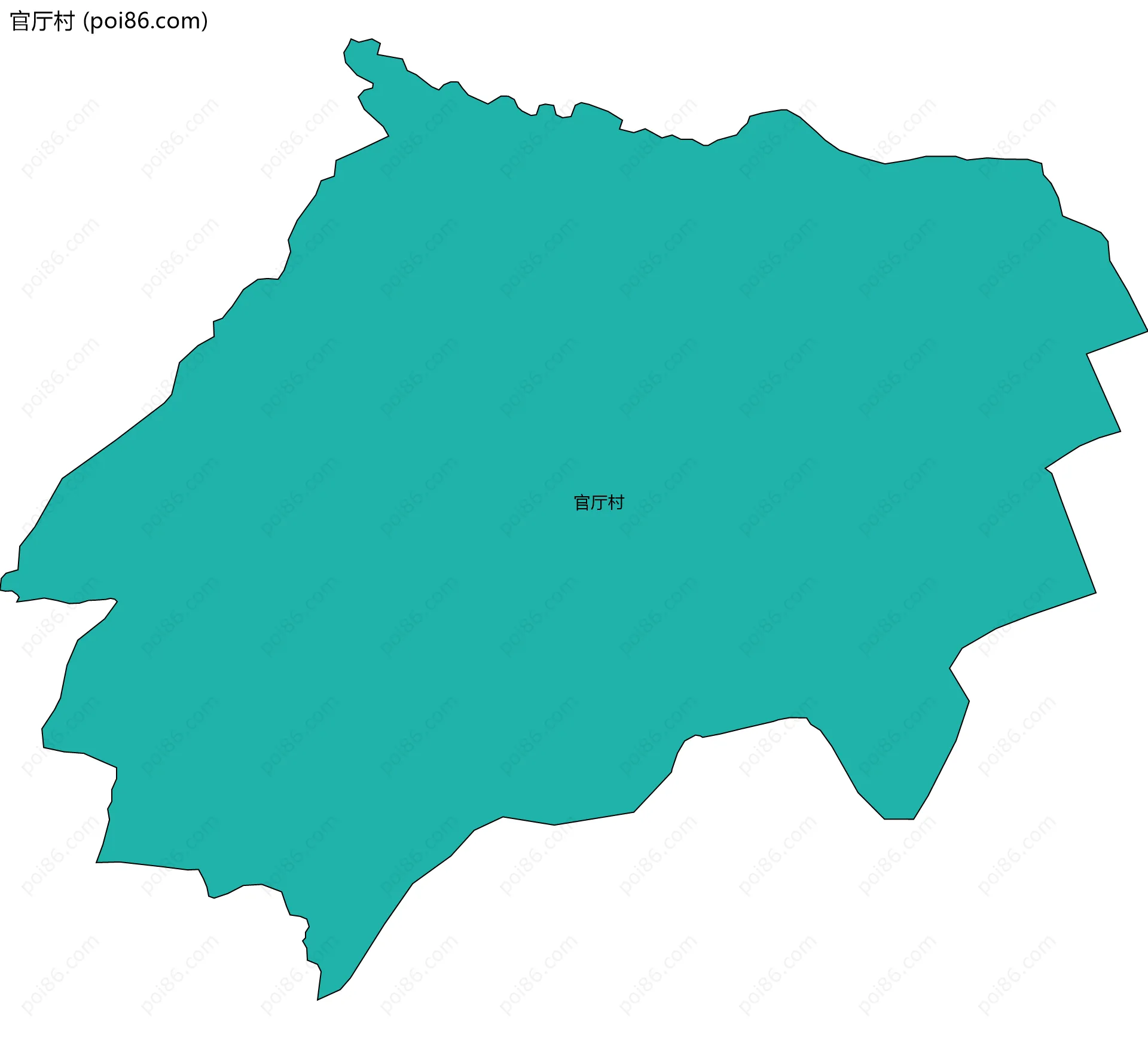 官厅村边界地图