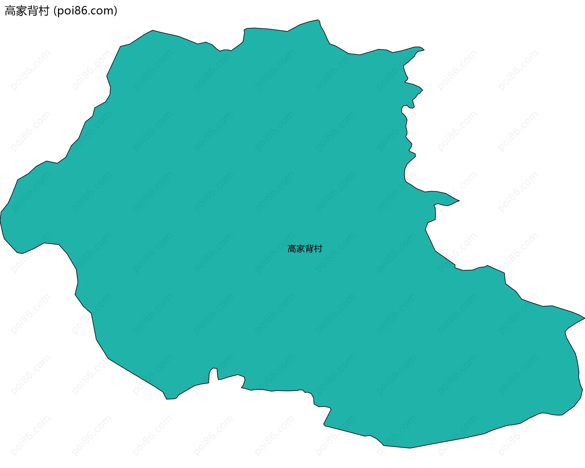 高家背村边界地图