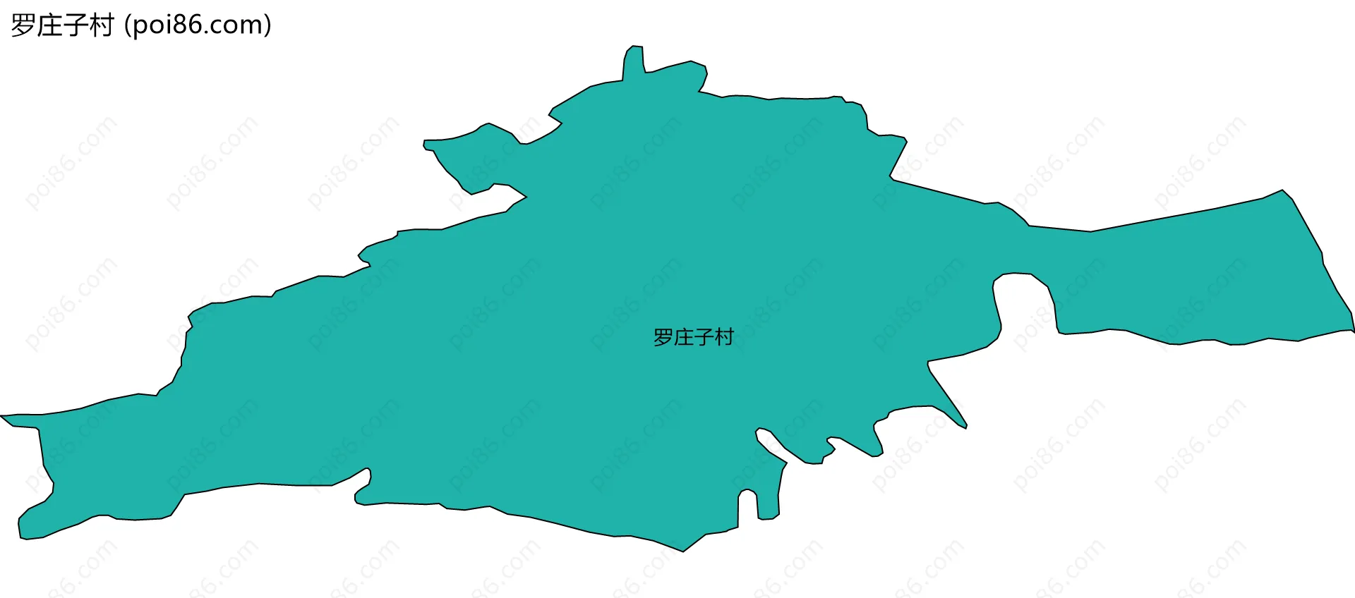 罗庄子村边界地图