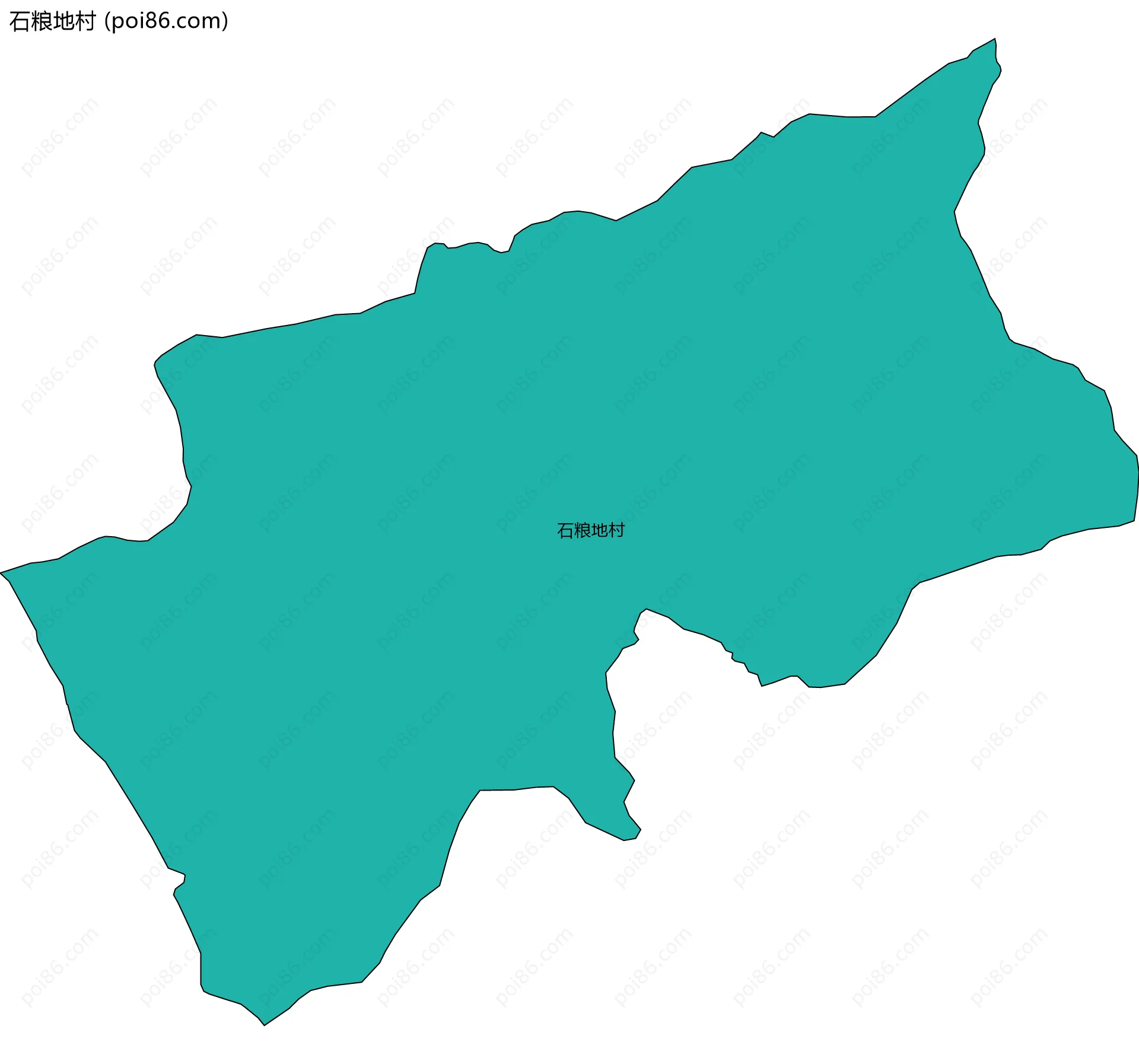 石粮地村边界地图