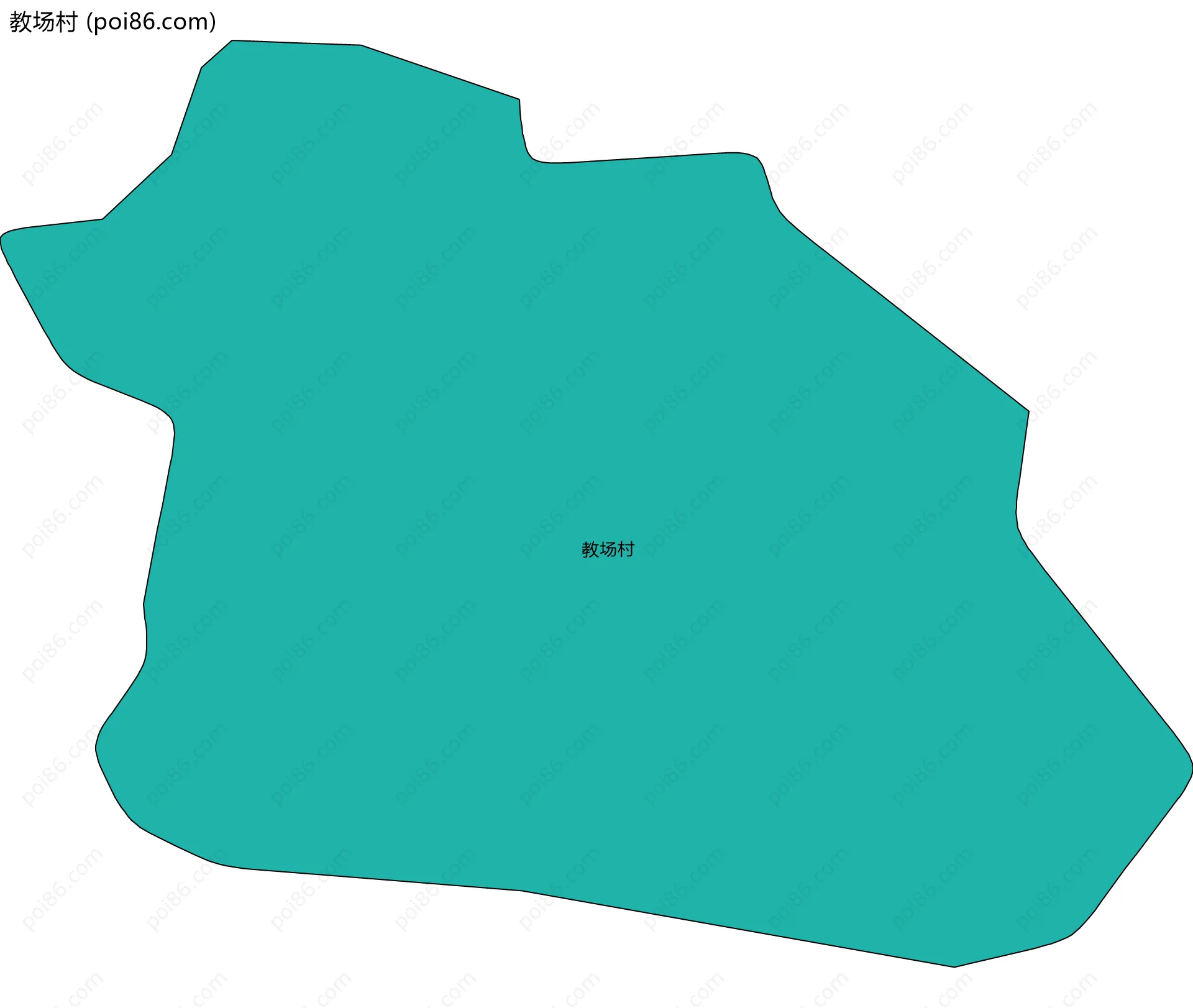 教场村边界地图