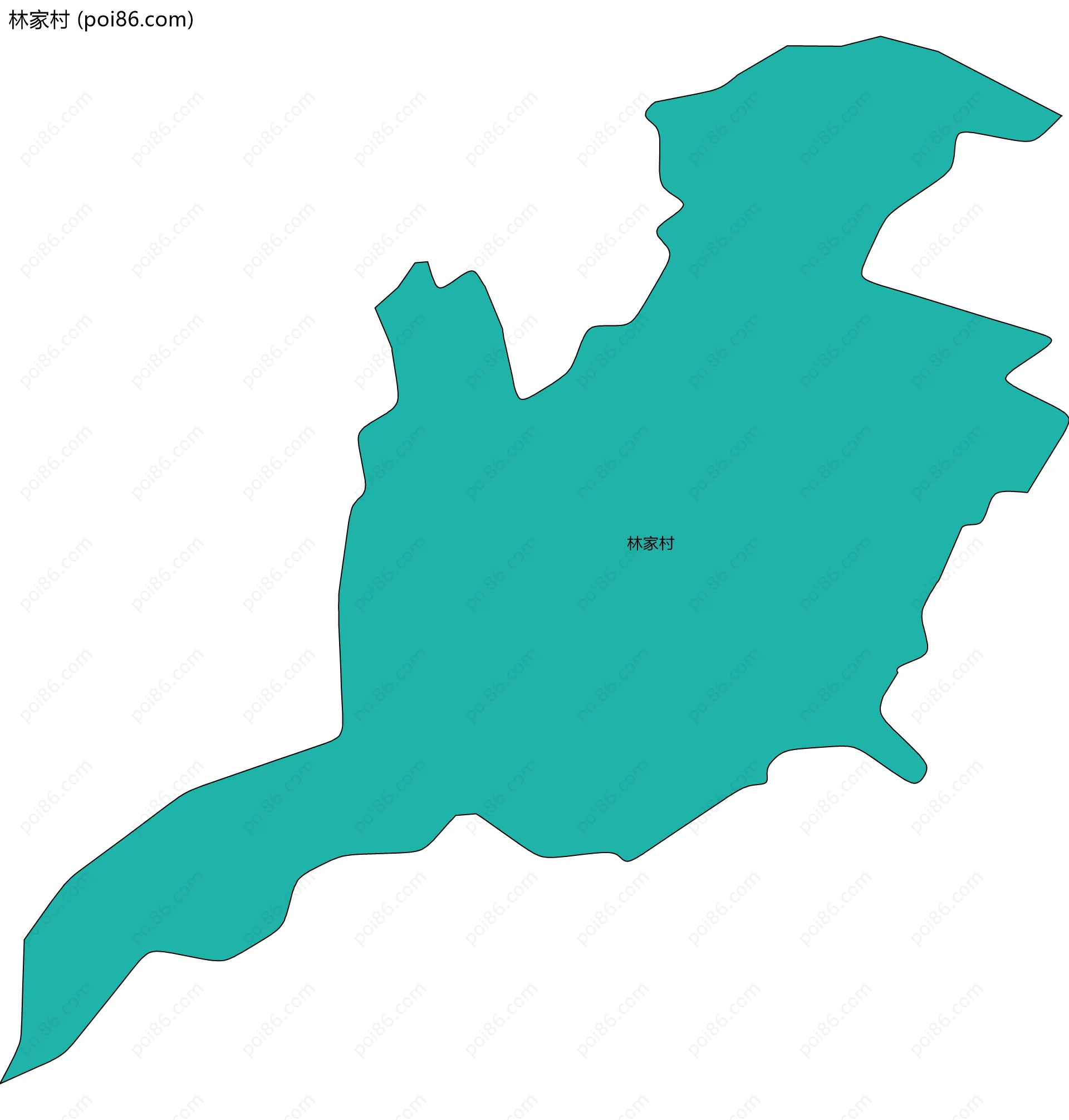 林家村边界地图