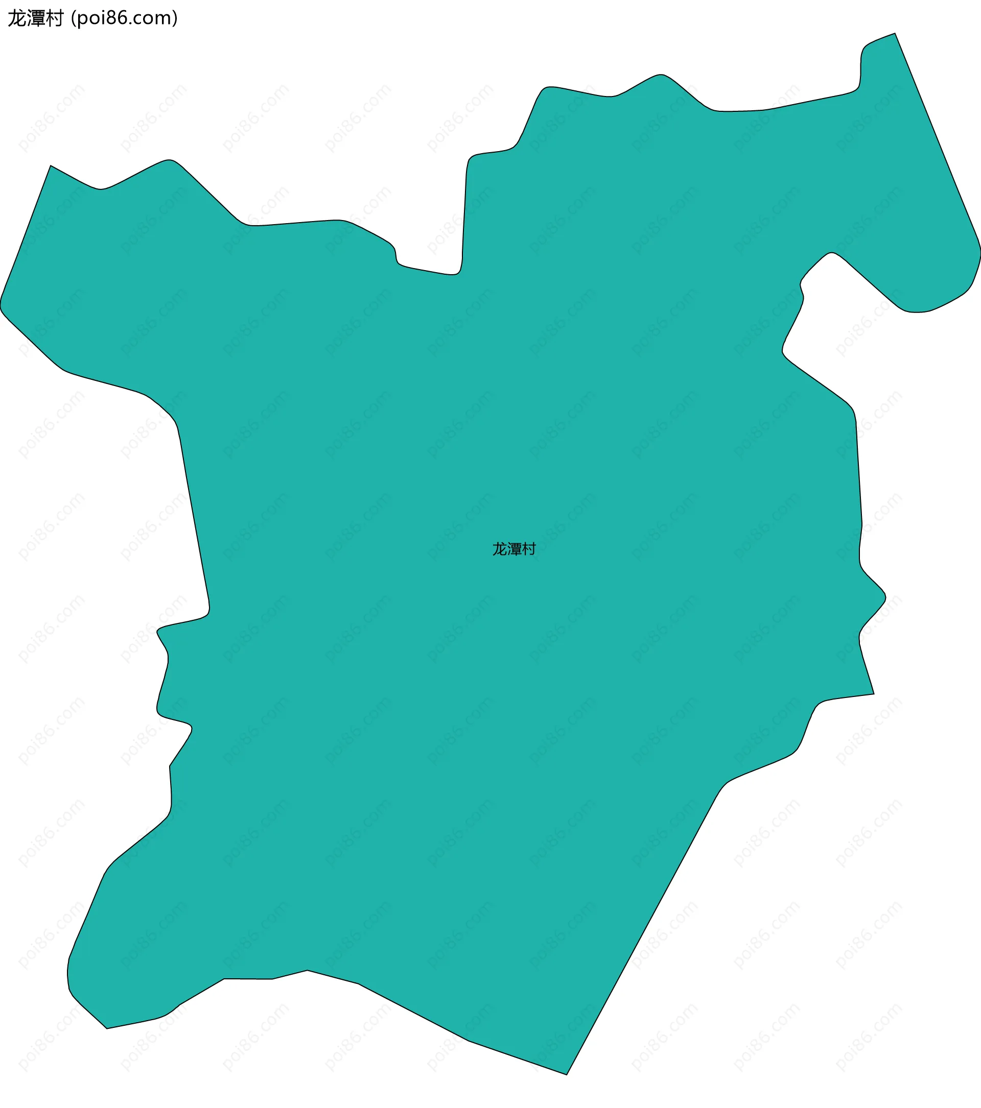 龙潭村边界地图