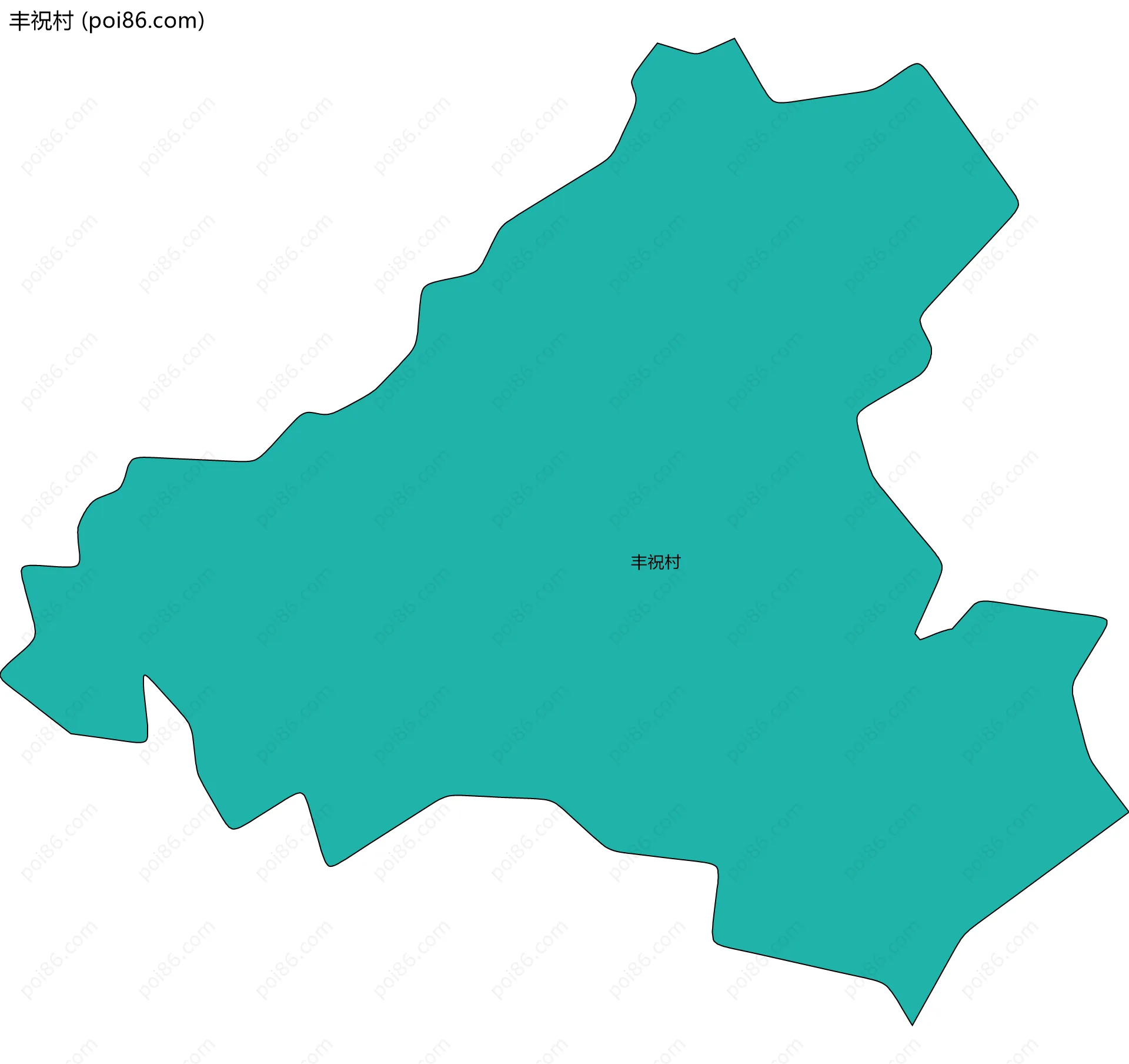 丰祝村边界地图