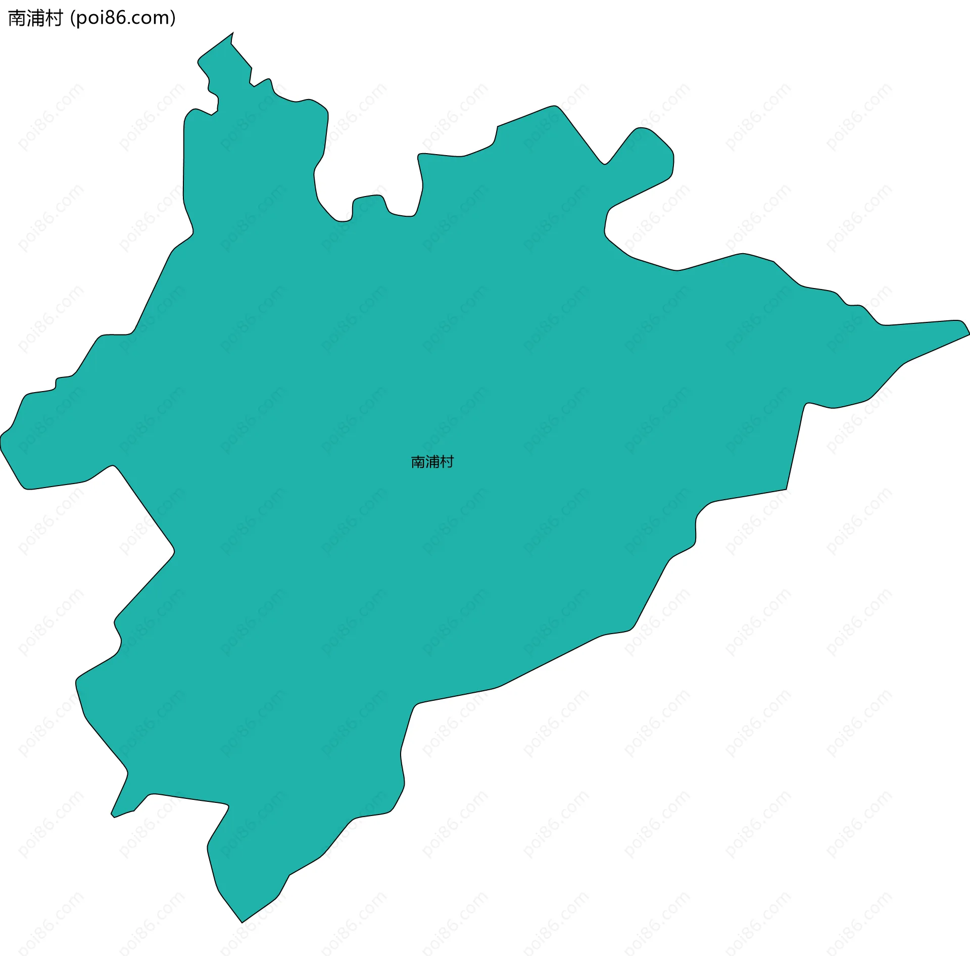 南浦村边界地图