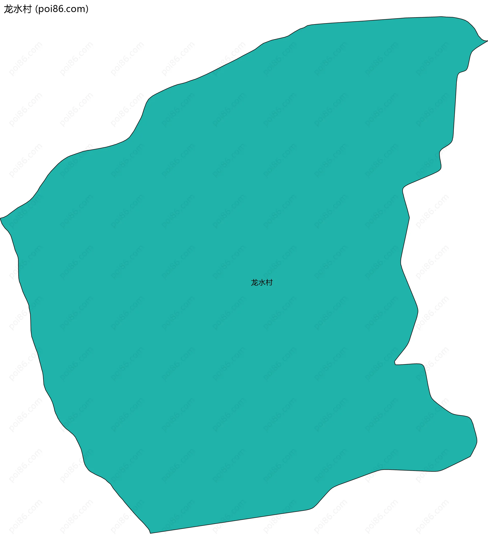 龙水村边界地图