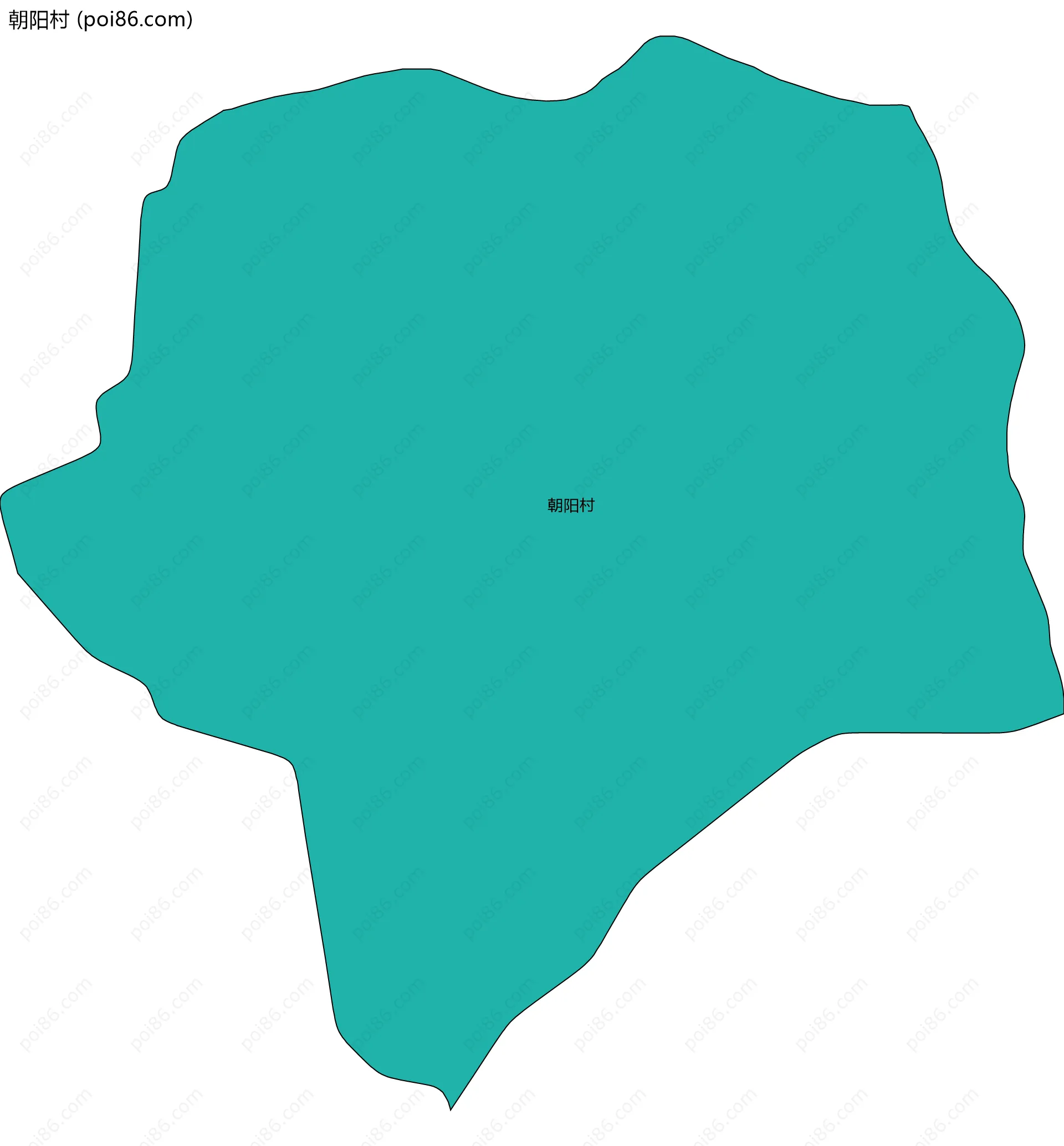 朝阳村边界地图