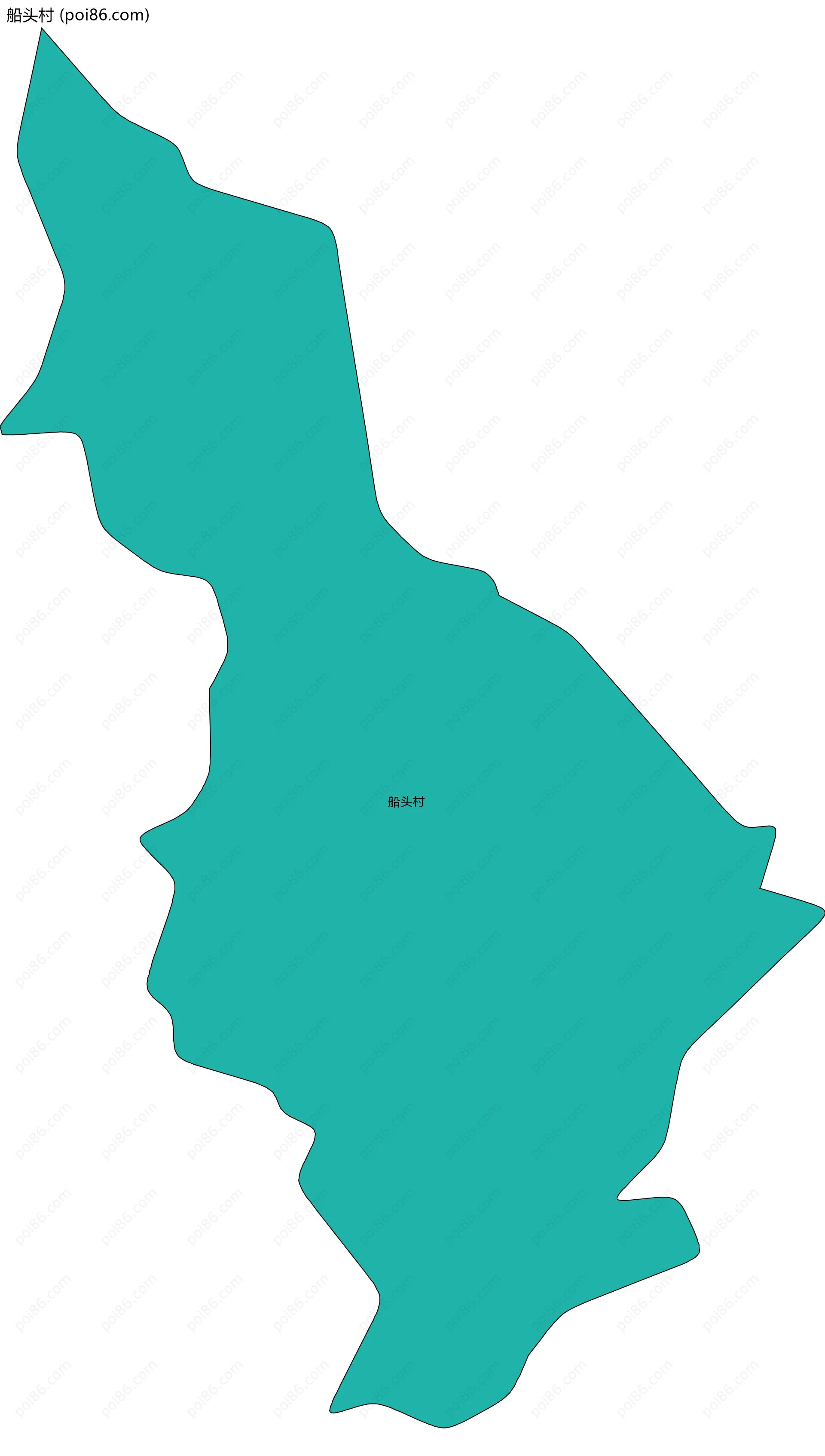 船头村边界地图