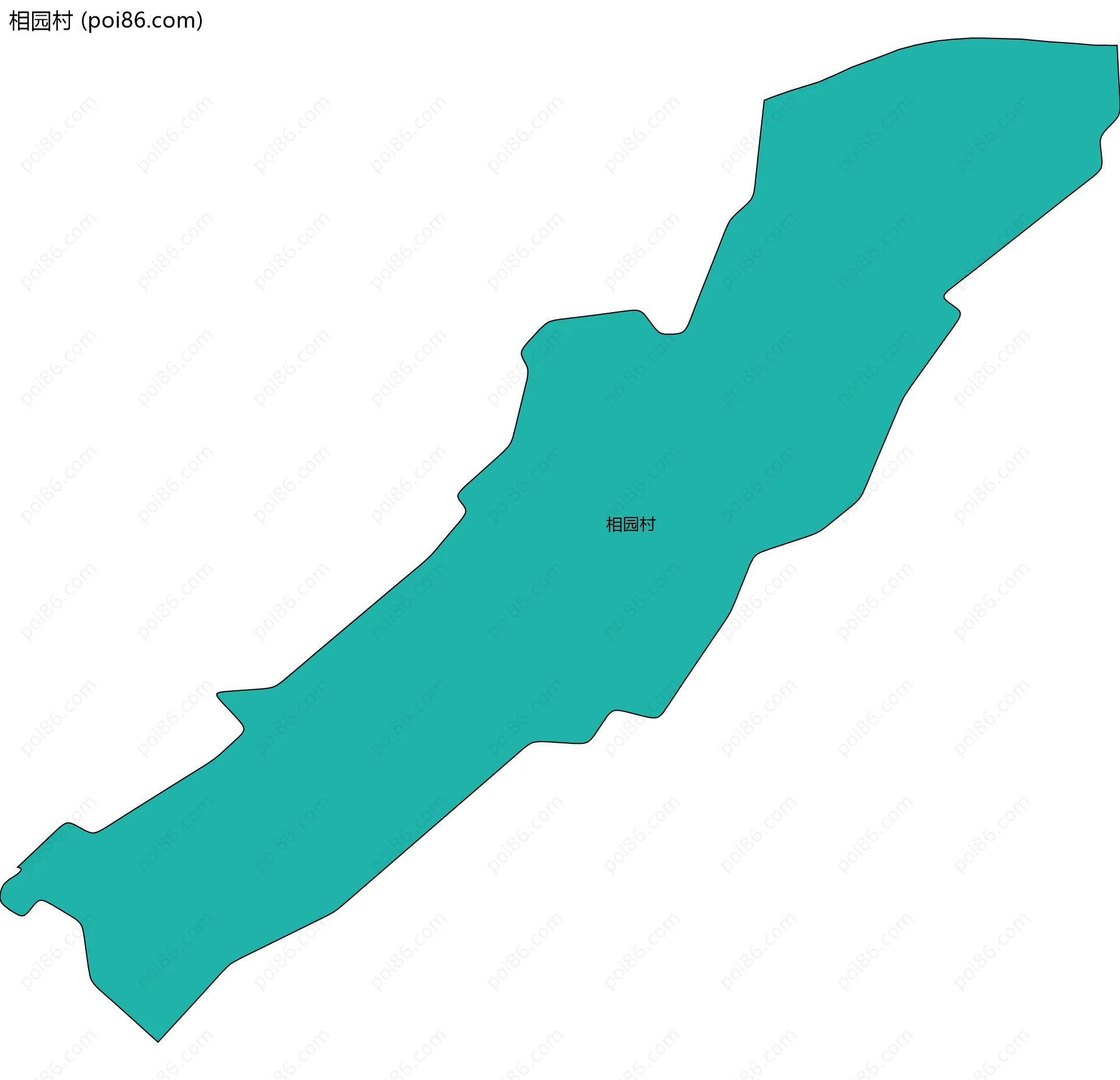 相园村边界地图
