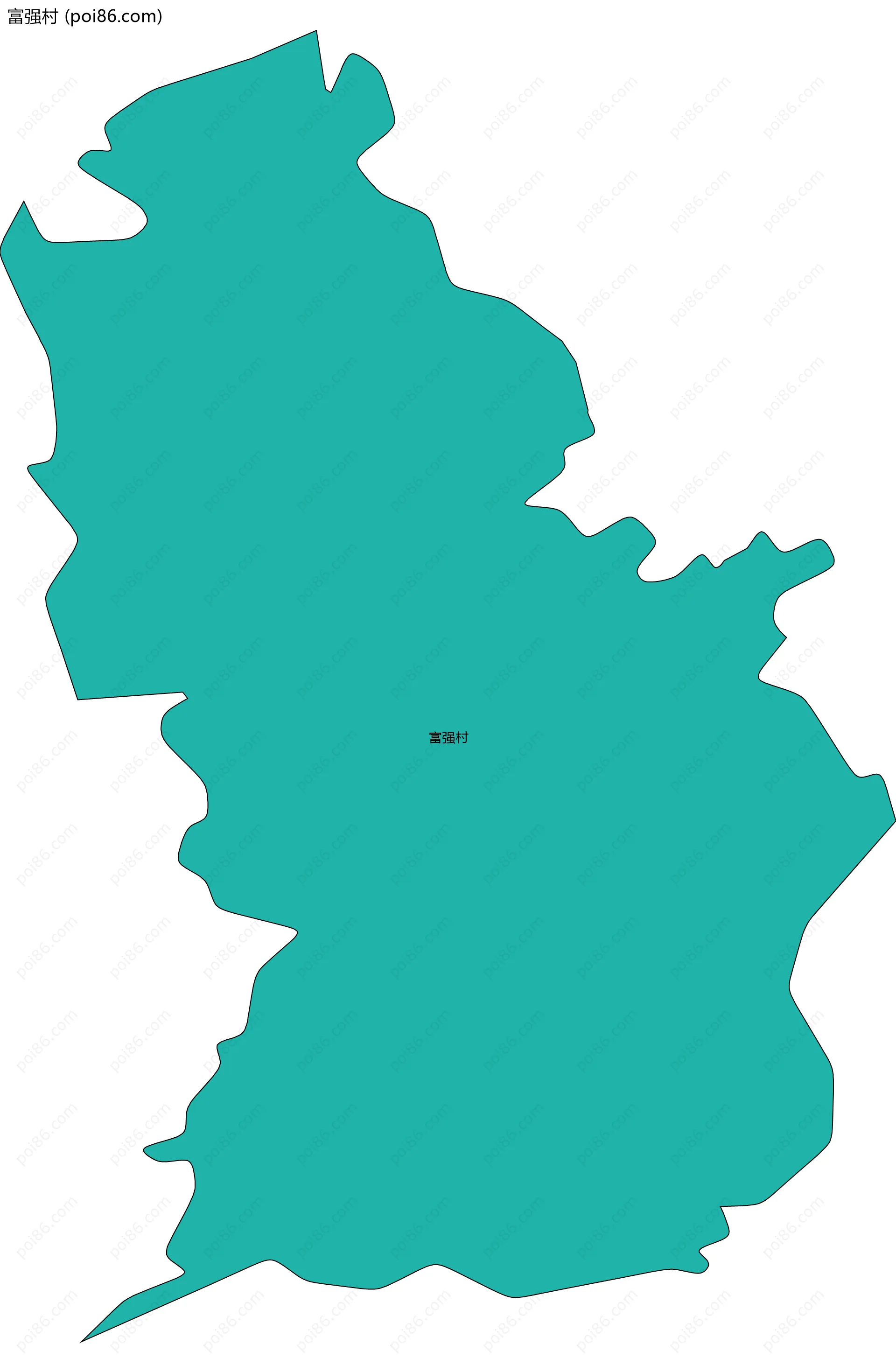 富强村边界地图