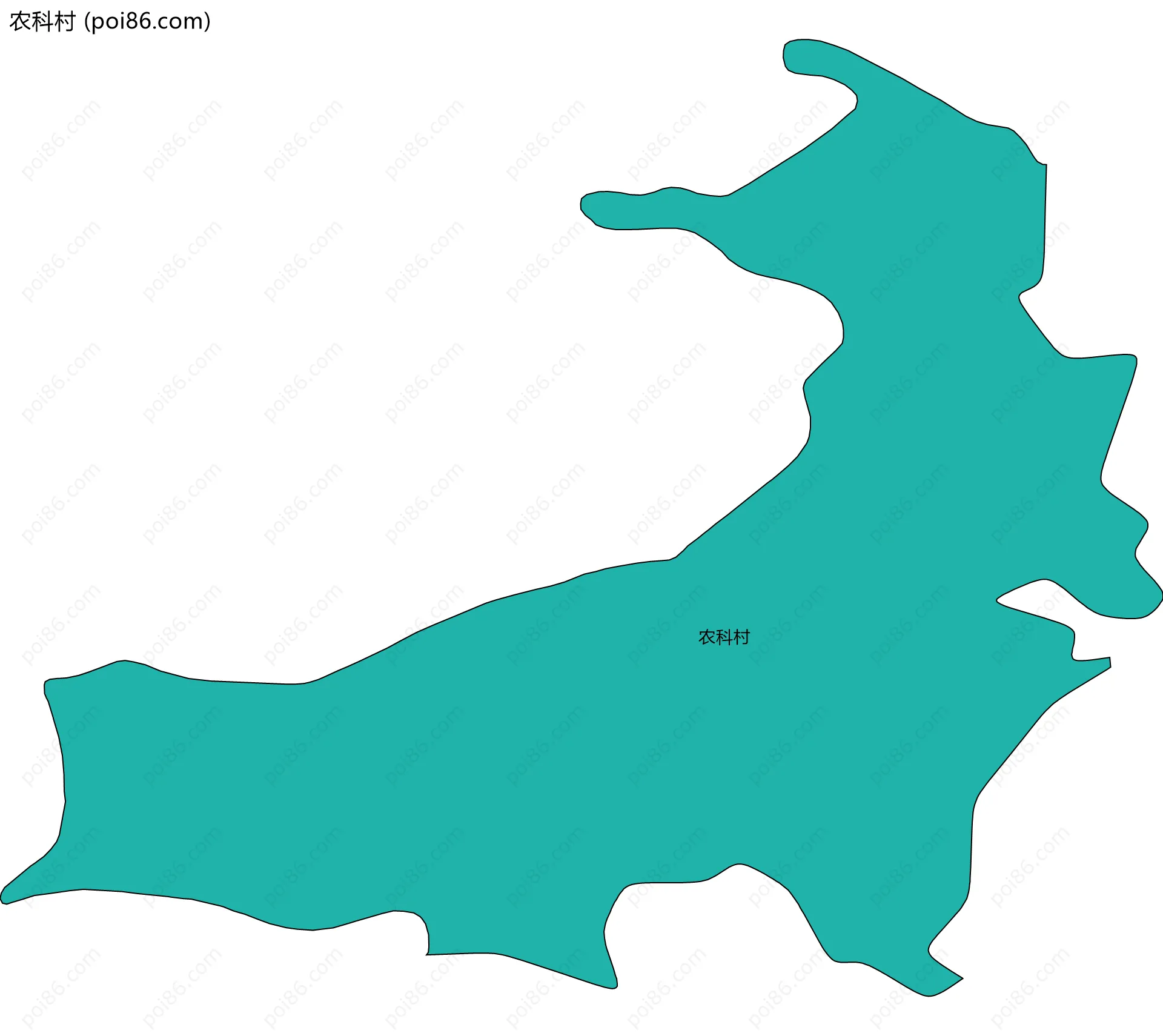 农科村边界地图