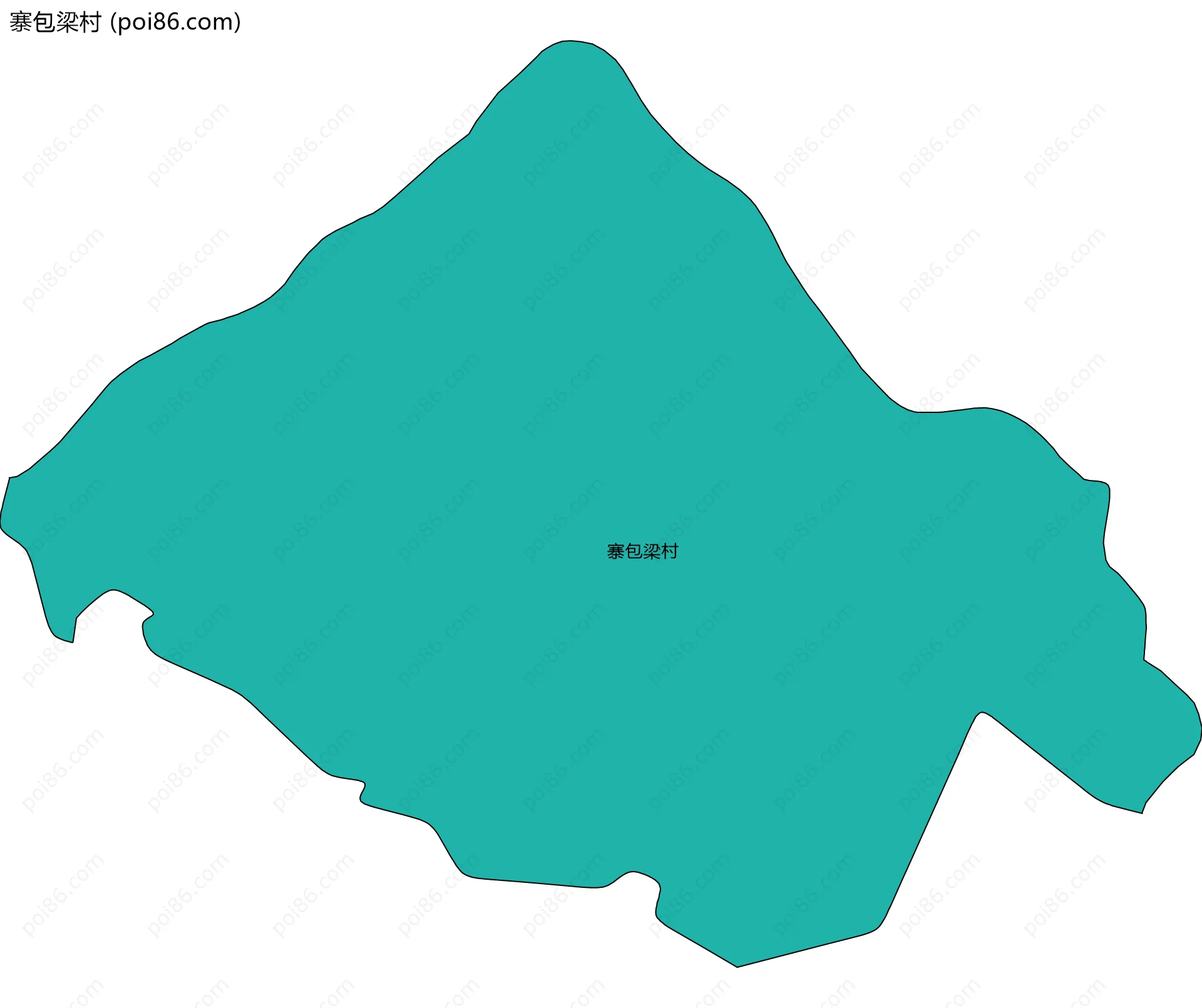 寨包梁村边界地图