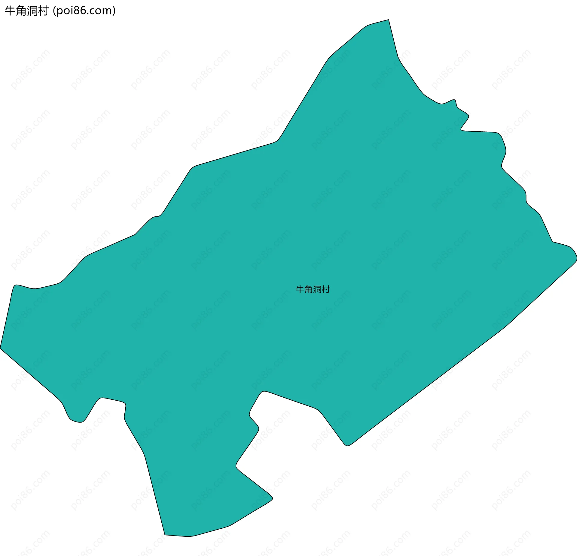 牛角洞村边界地图