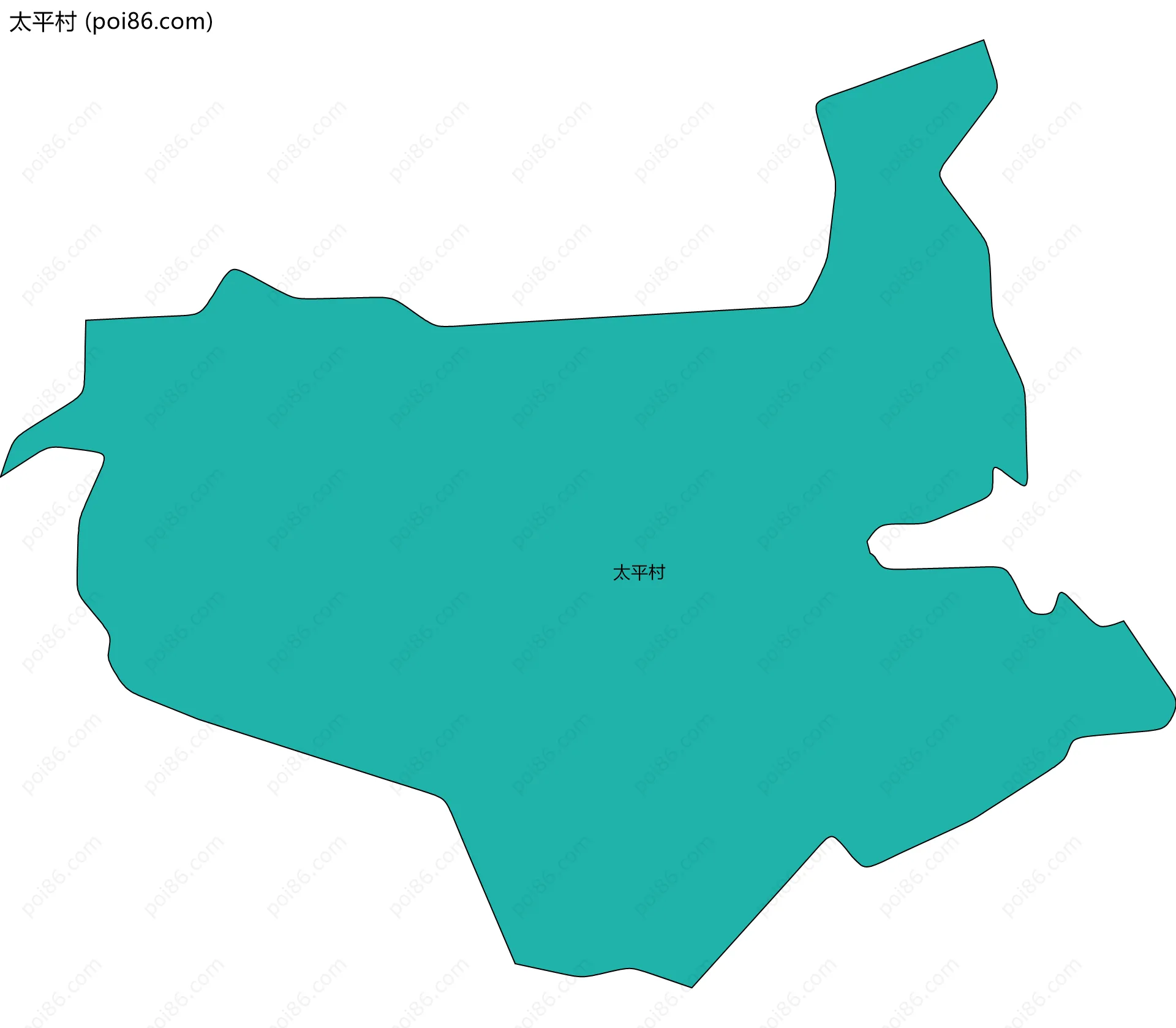 太平村边界地图