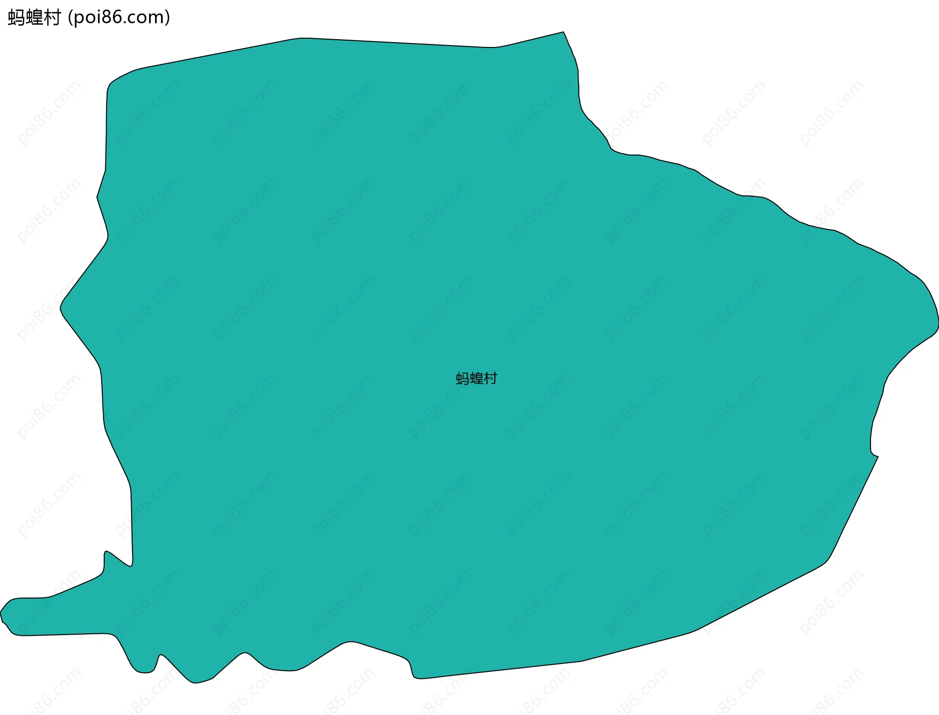 蚂蝗村边界地图
