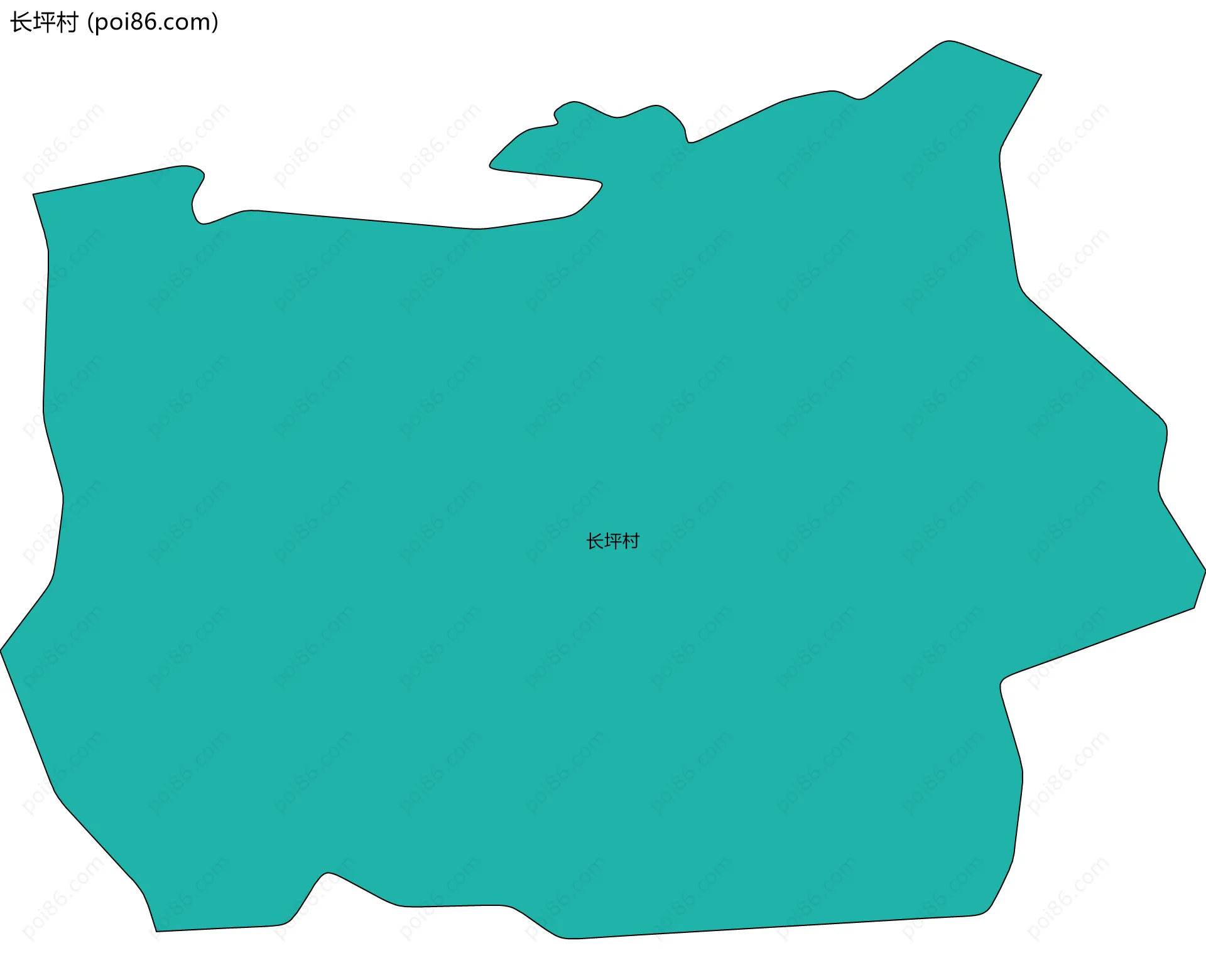 长坪村边界地图