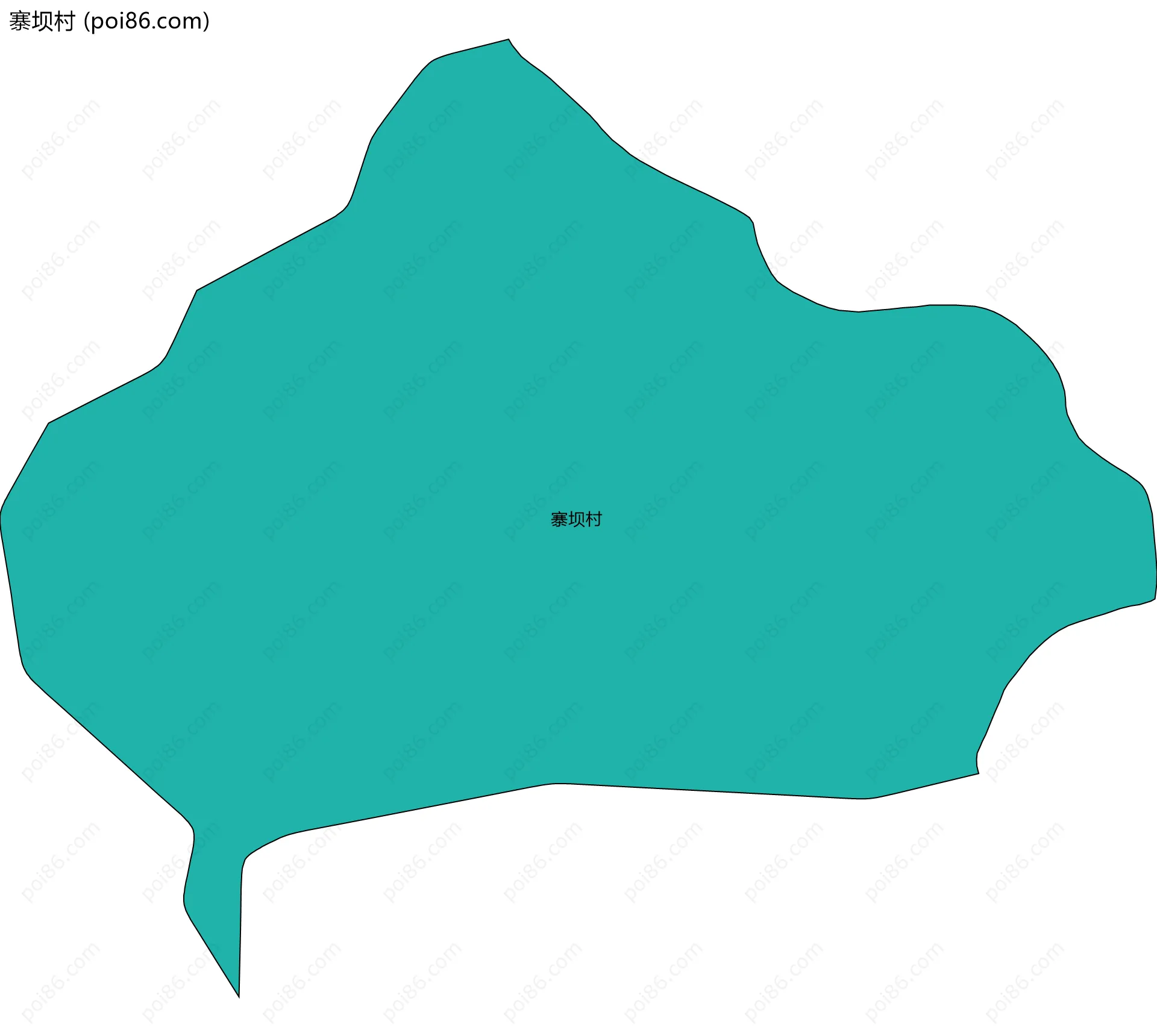 寨坝村边界地图