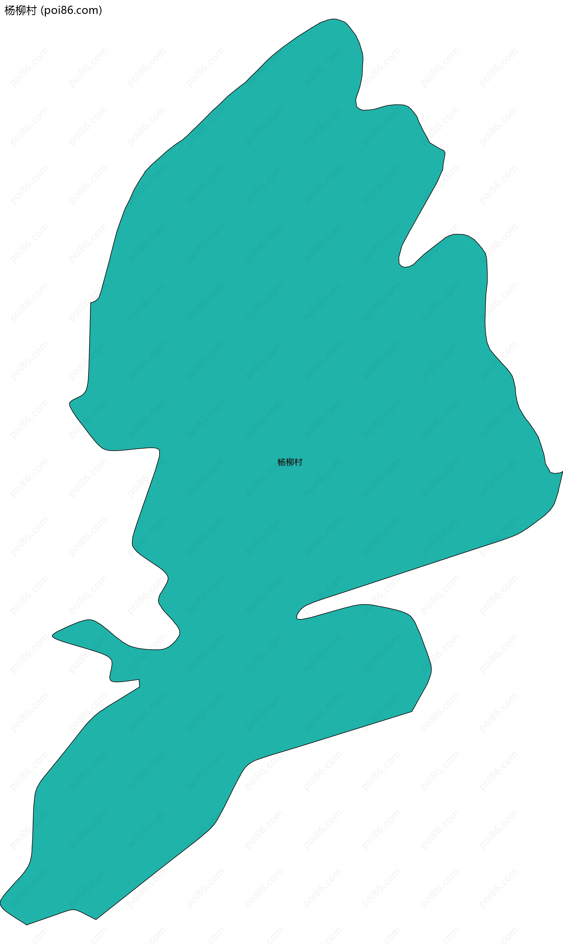 杨柳村边界地图